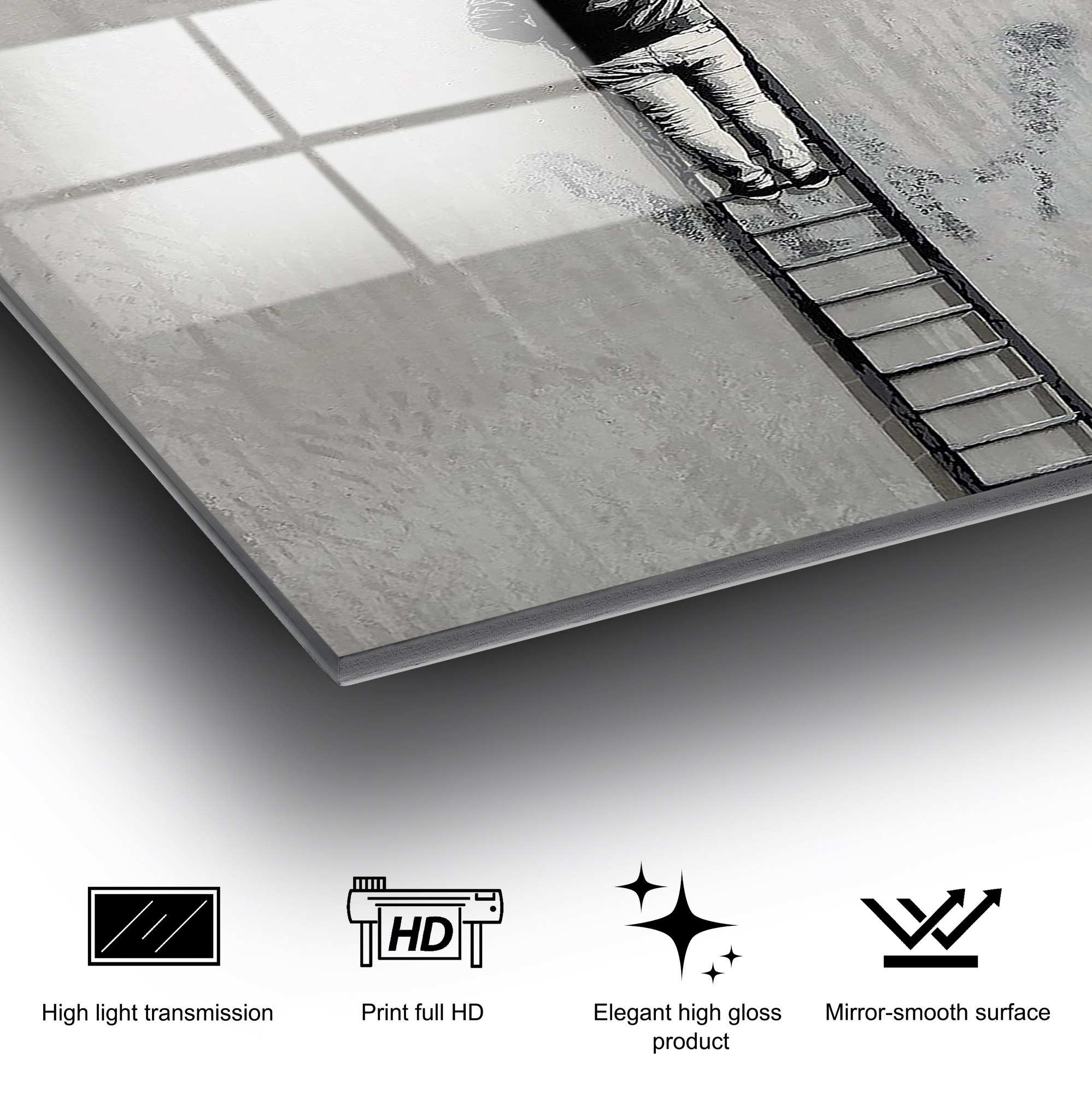 Quadro Decorativo em Vidro Temperado UV-730, Multicolor, 70 x 100 cm, 4 mm