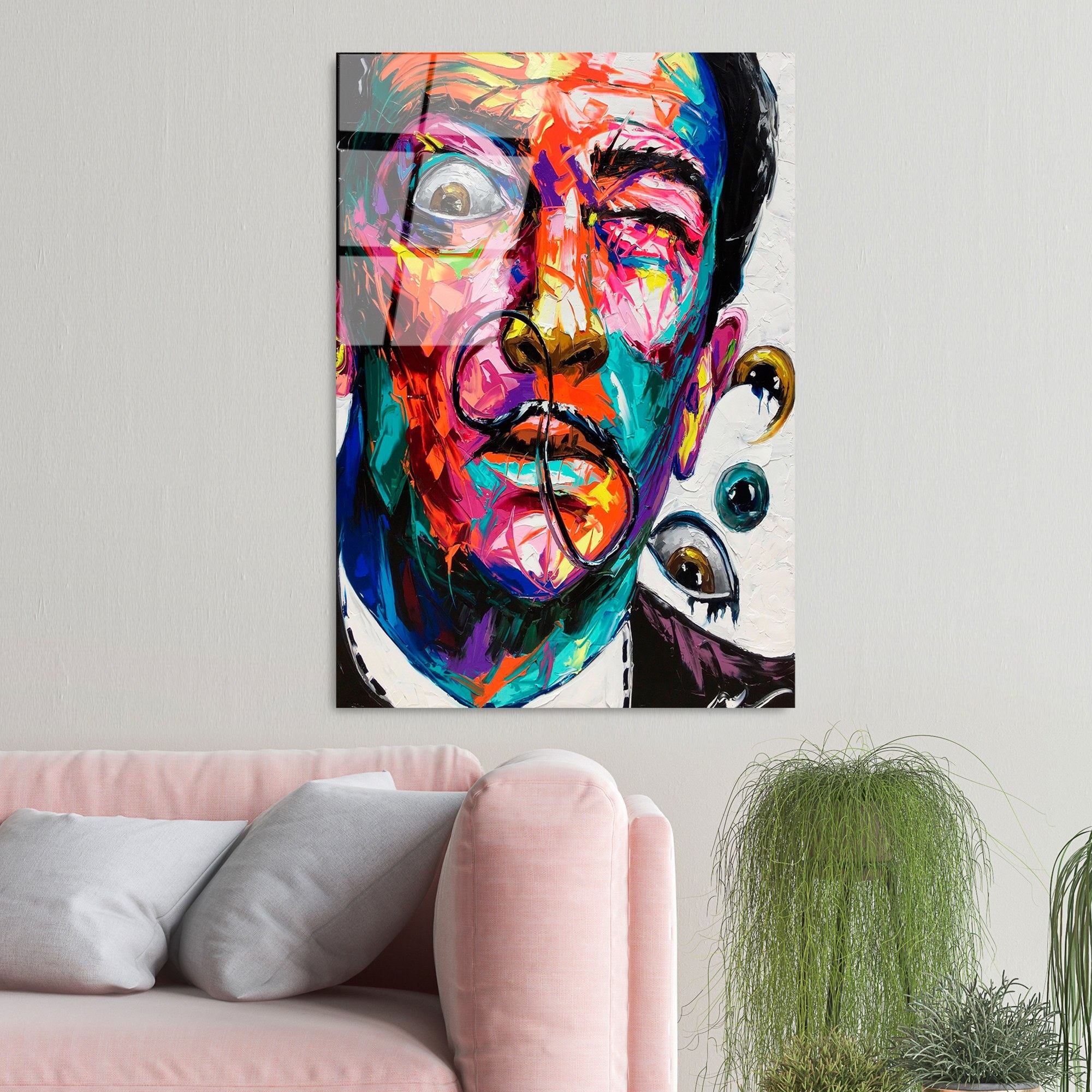 Quadro Decorativo em Vidro Temperado UV-731 (100% Vidro Temperado, 4 mm), Multicolor, 70 x 100 cm