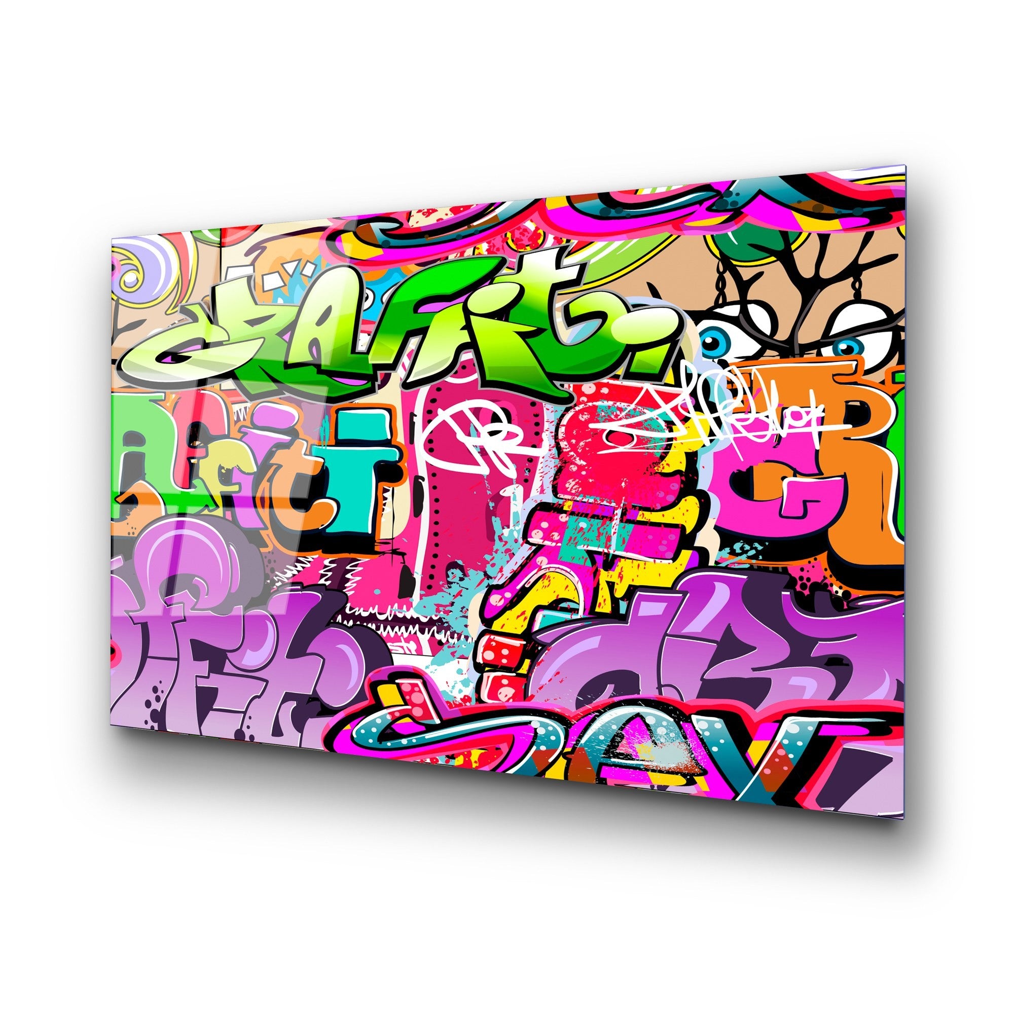 Quadro Decorativo em Vidro Temperado UV-732, Multicolor, 70 x 100 cm, 4 mm