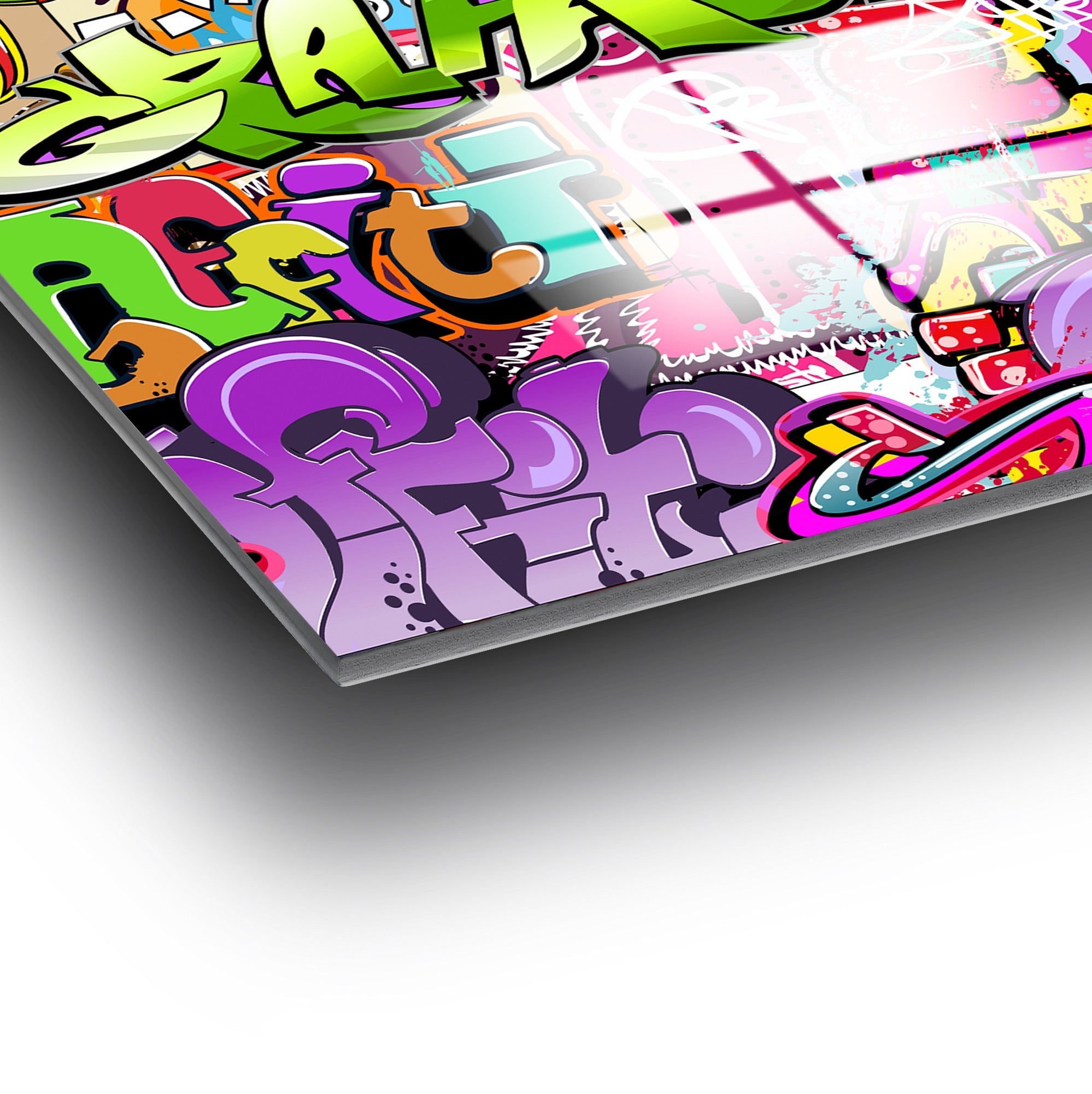 Quadro Decorativo em Vidro Temperado UV-732, Multicolor, 70 x 100 cm, 4 mm