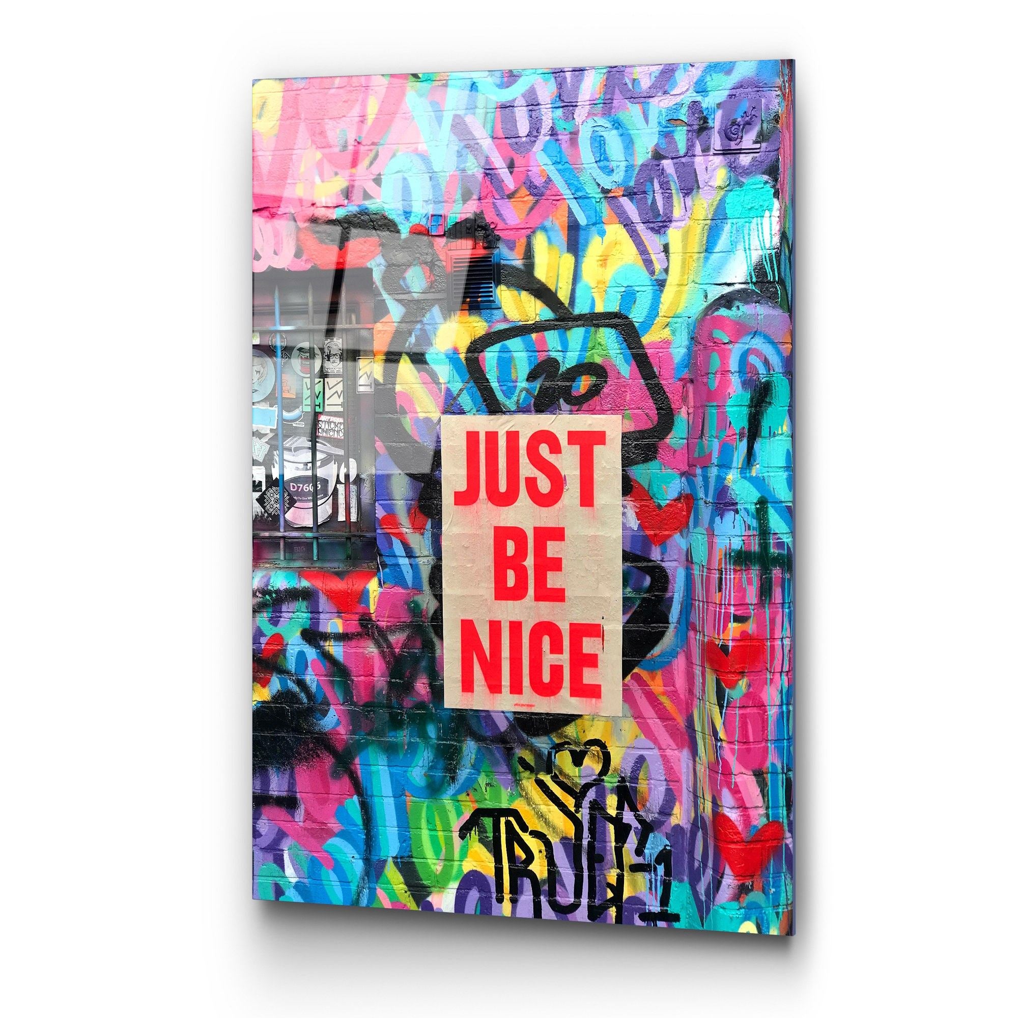 Quadro Decorativo em Vidro Temperado UV-733, Multicolor, 70 x 100 cm (4 mm)