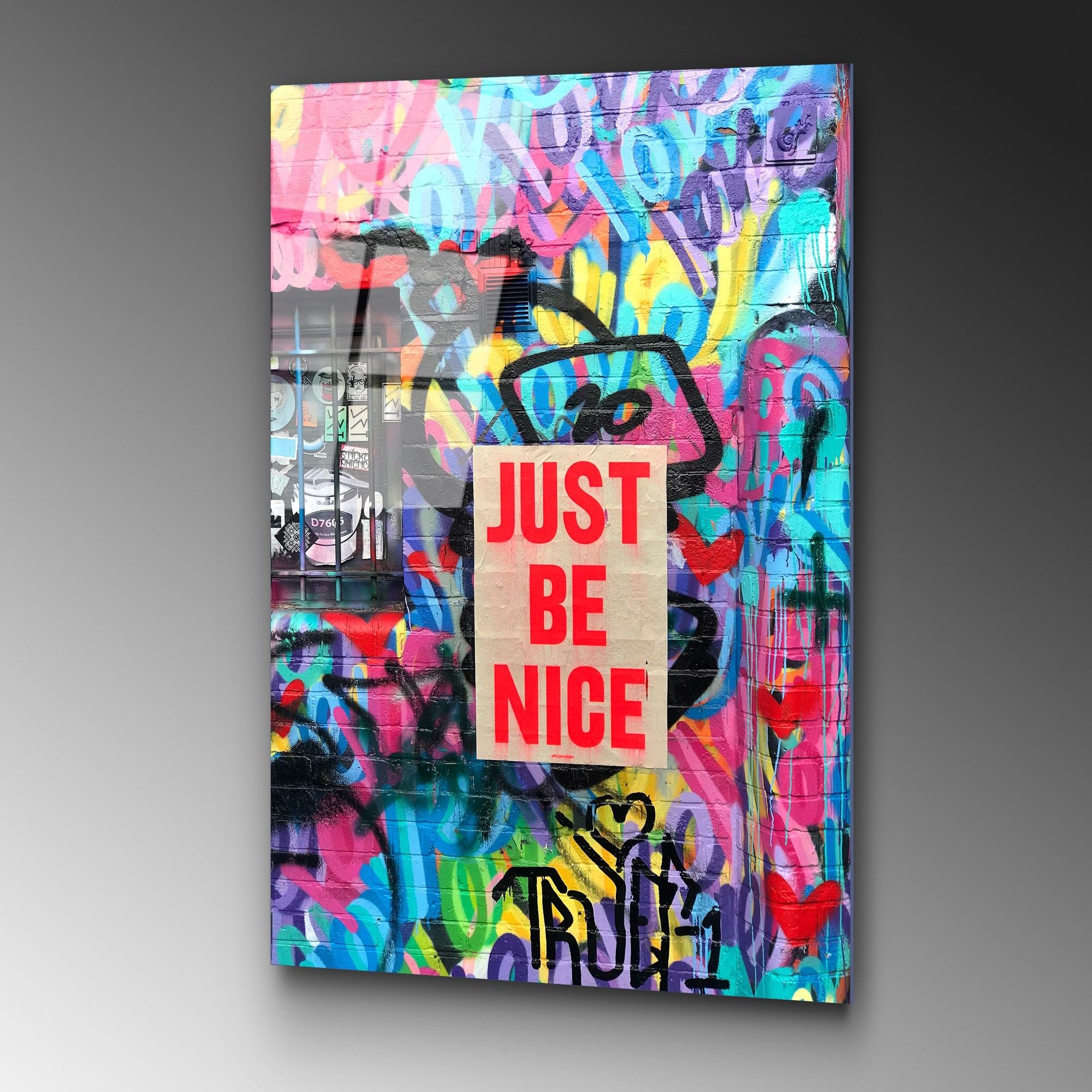 Quadro Decorativo em Vidro Temperado UV-733, Multicolor, 70 x 100 cm (4 mm)