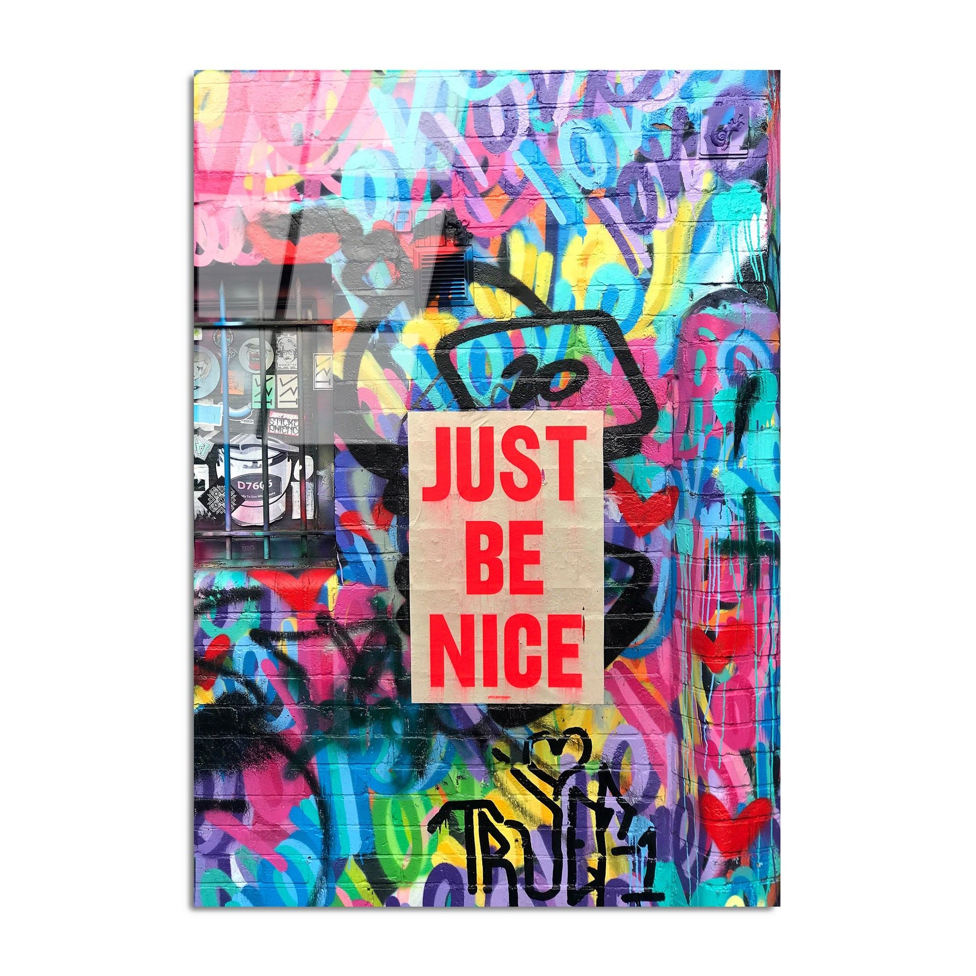 Quadro Decorativo em Vidro Temperado UV-733, Multicolor, 70 x 100 cm (4 mm)