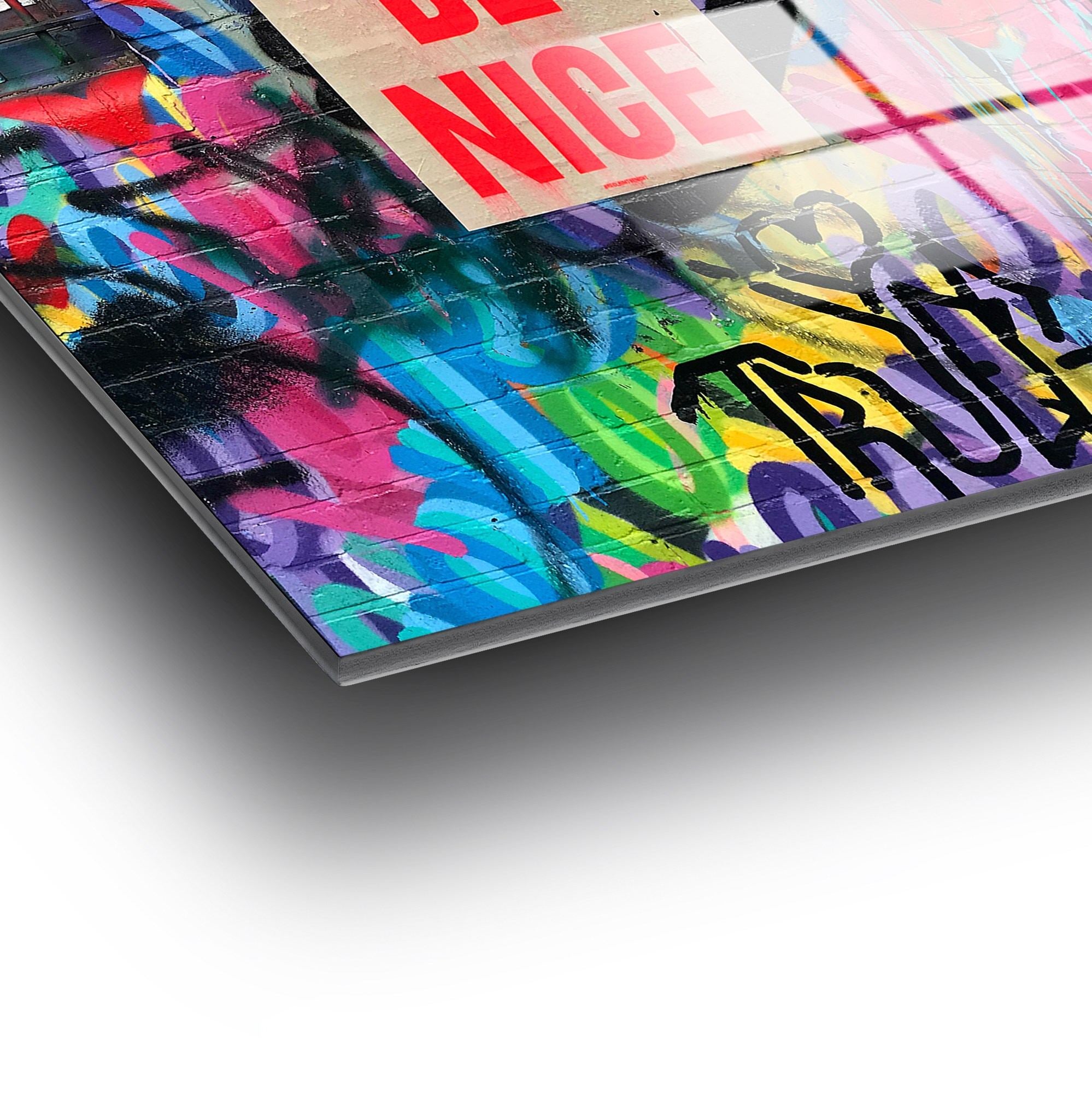 Quadro Decorativo em Vidro Temperado UV-733, Multicolor, 70 x 100 cm (4 mm)