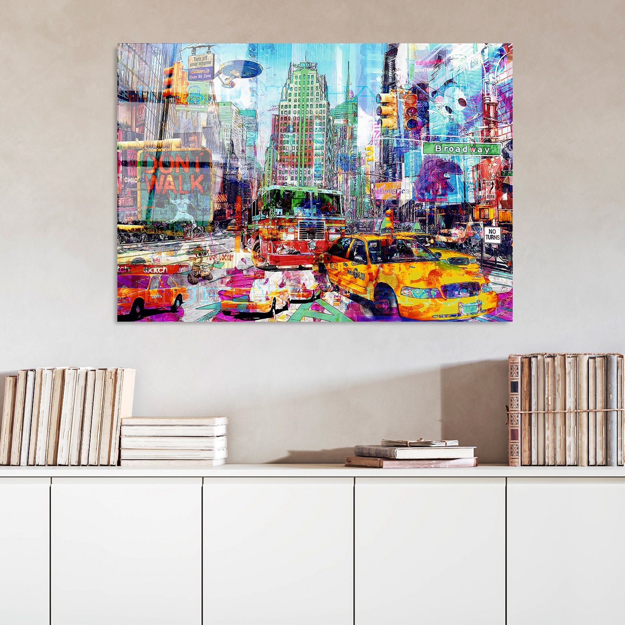 Quadro Decorativo em Vidro Temperado UV-734, 70 x 100 cm, Multicolor (4 mm)