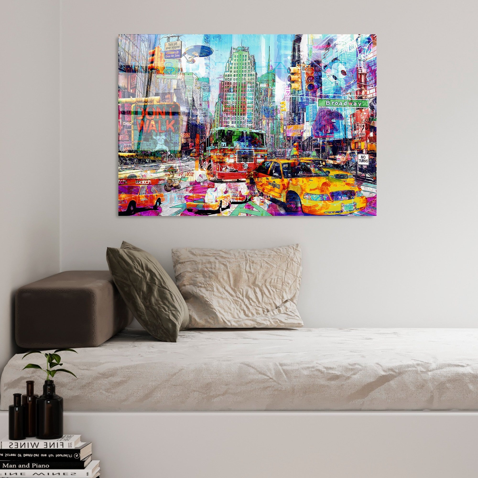 Quadro Decorativo em Vidro Temperado UV-734, 70 x 100 cm, Multicolor (4 mm)