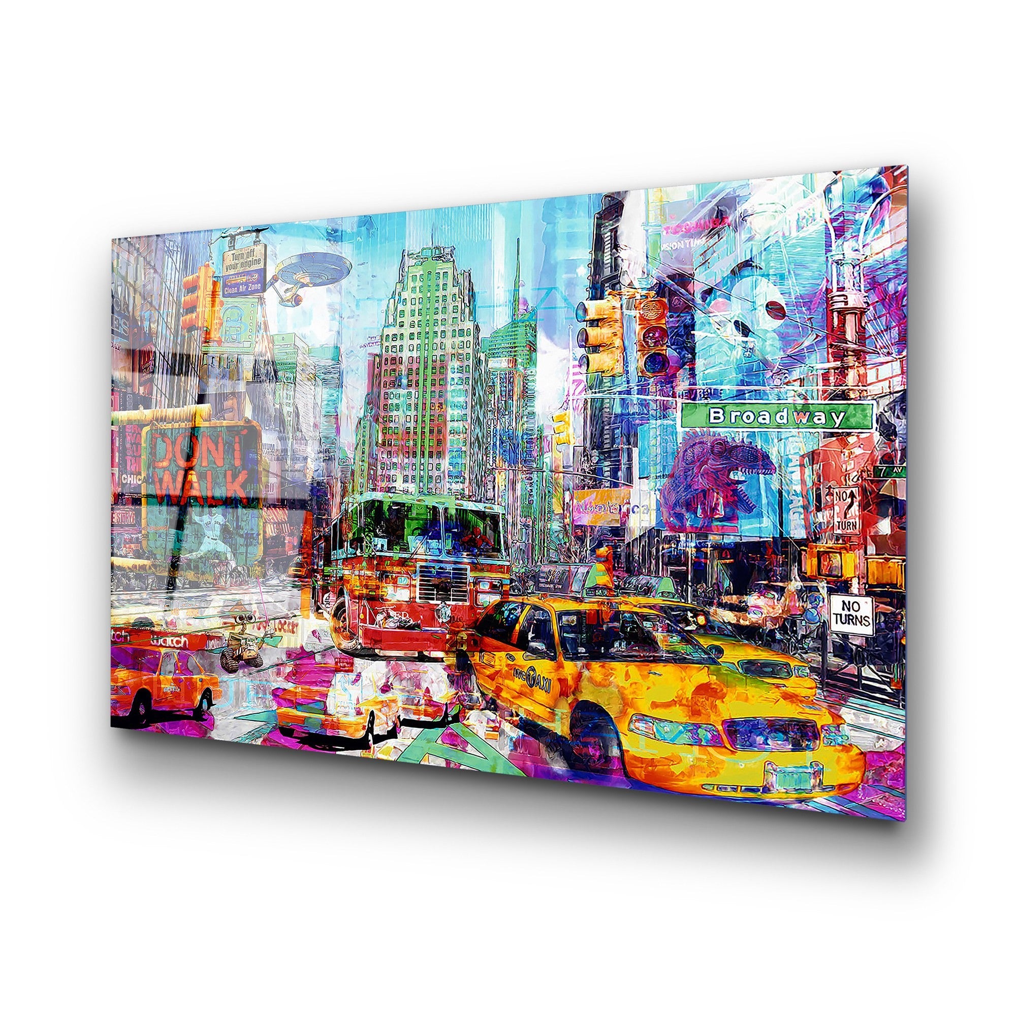 Quadro Decorativo em Vidro Temperado UV-734, 70 x 100 cm, Multicolor (4 mm)