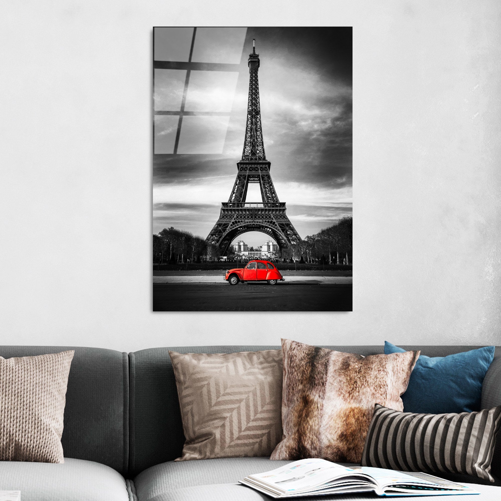 Quadro Decorativo em Vidro Temperado UV-735, 70 x 100 cm, Multicolor, 4 mm