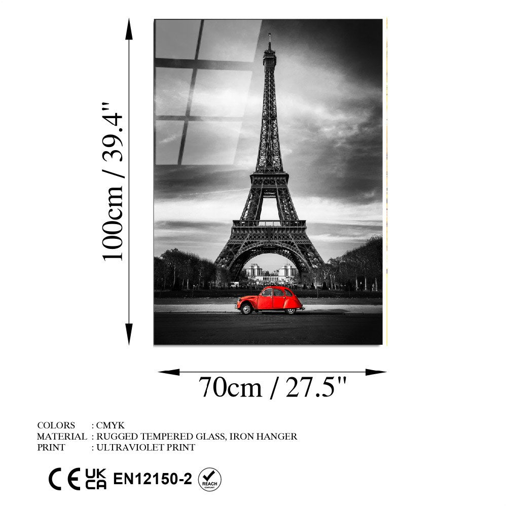 Quadro Decorativo em Vidro Temperado UV-735, 70 x 100 cm, Multicolor, 4 mm