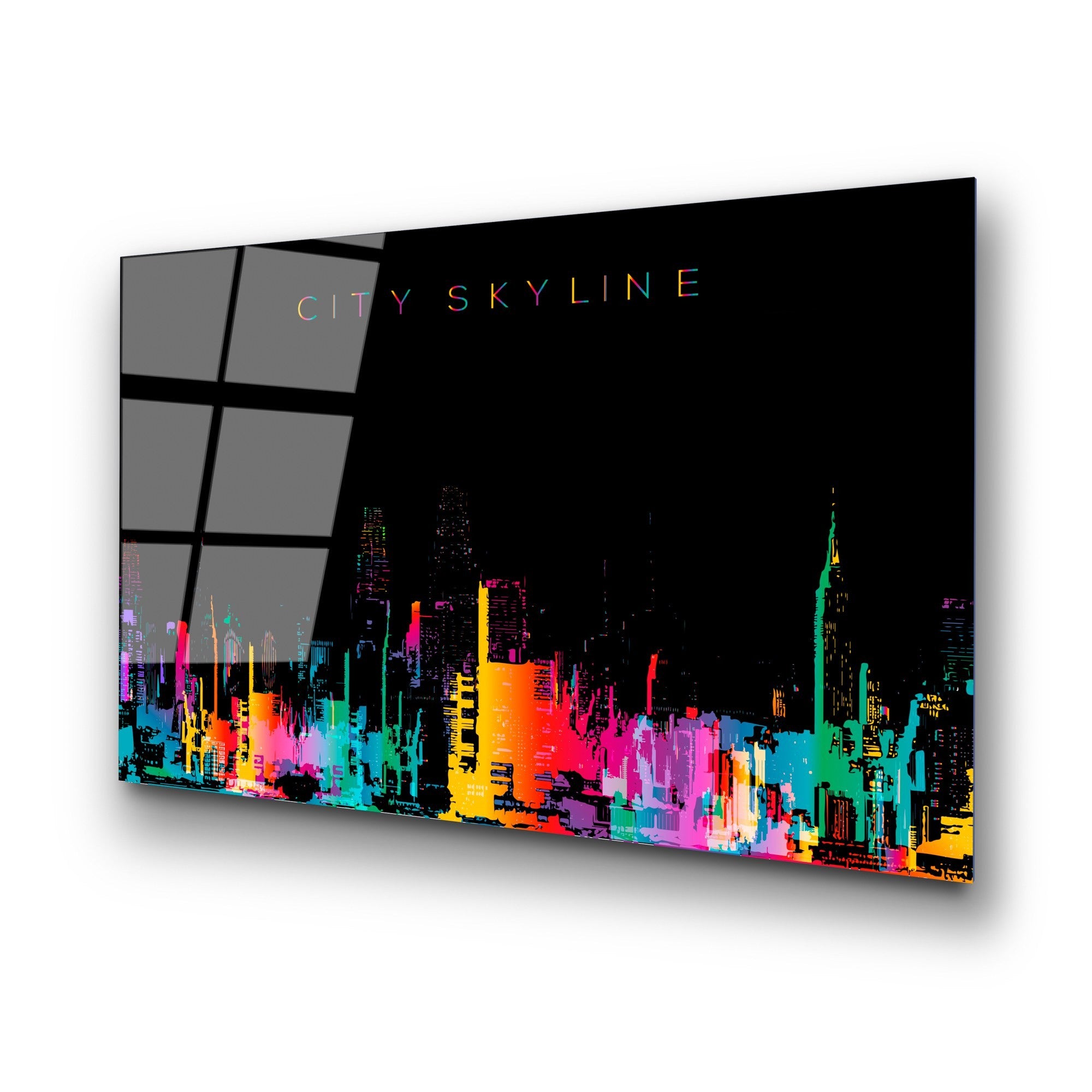 Quadro Decorativo em Vidro Temperado 100% (4 mm) UV-736, Multicolorido, 70 x 100 cm