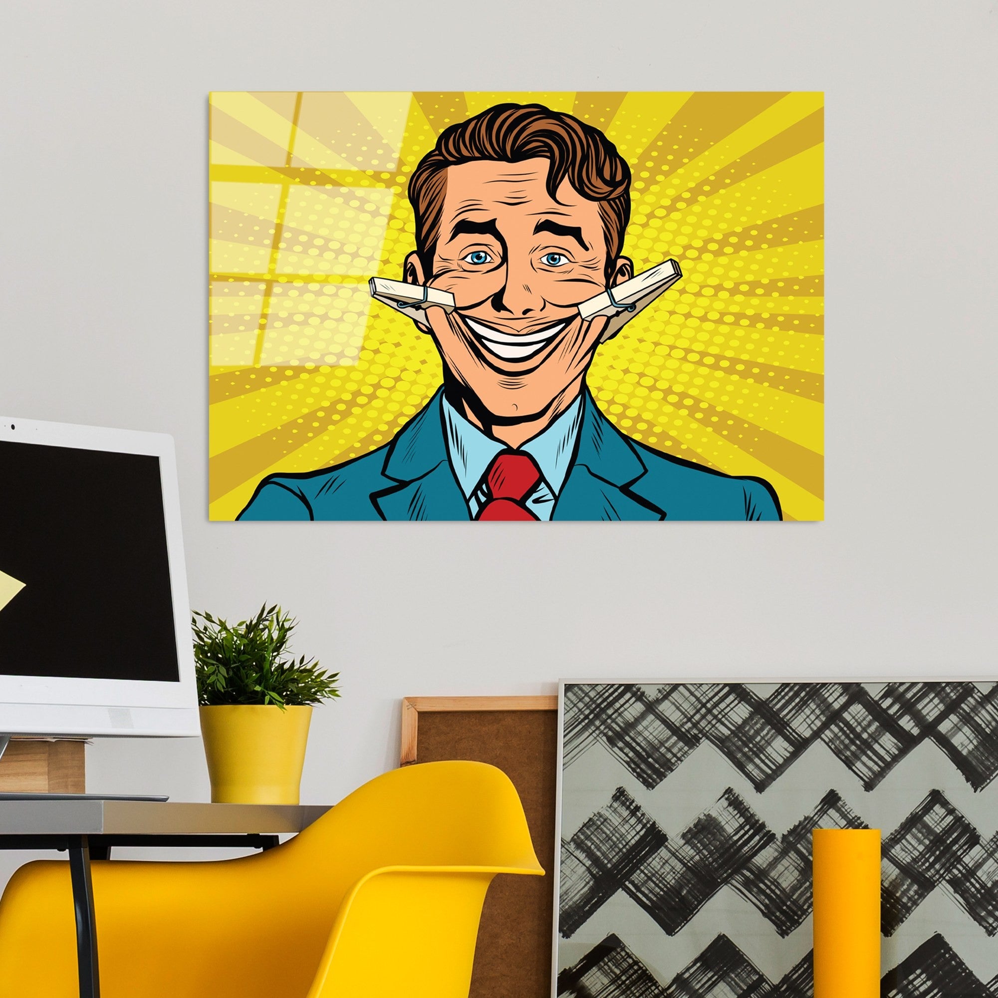 Quadro Decorativo em Vidro Temperado UV-737, Multicolor, 70 x 100 cm (4 mm)