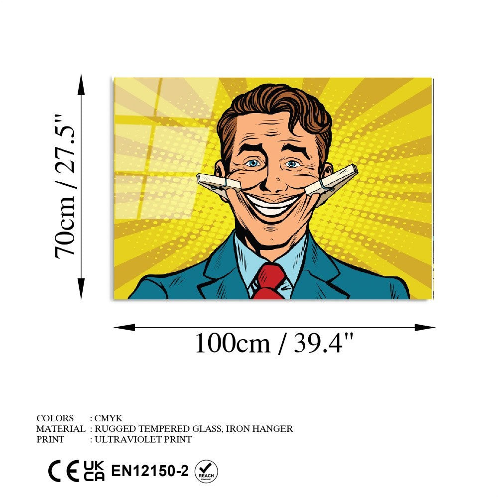 Quadro Decorativo em Vidro Temperado UV-737, Multicolor, 70 x 100 cm (4 mm)