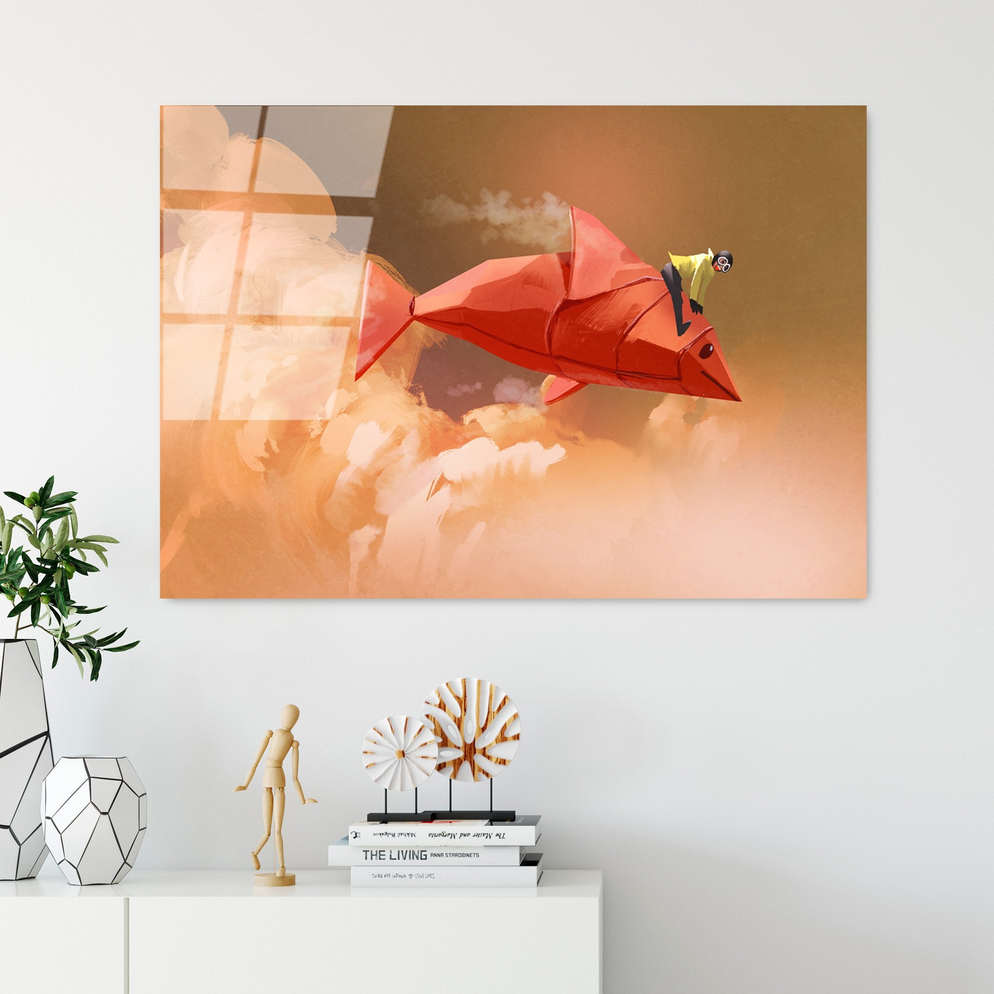 Quadro Decorativo em Vidro Temperado 100% UV-738, Multicolor, 70 x 100 cm (4 mm)