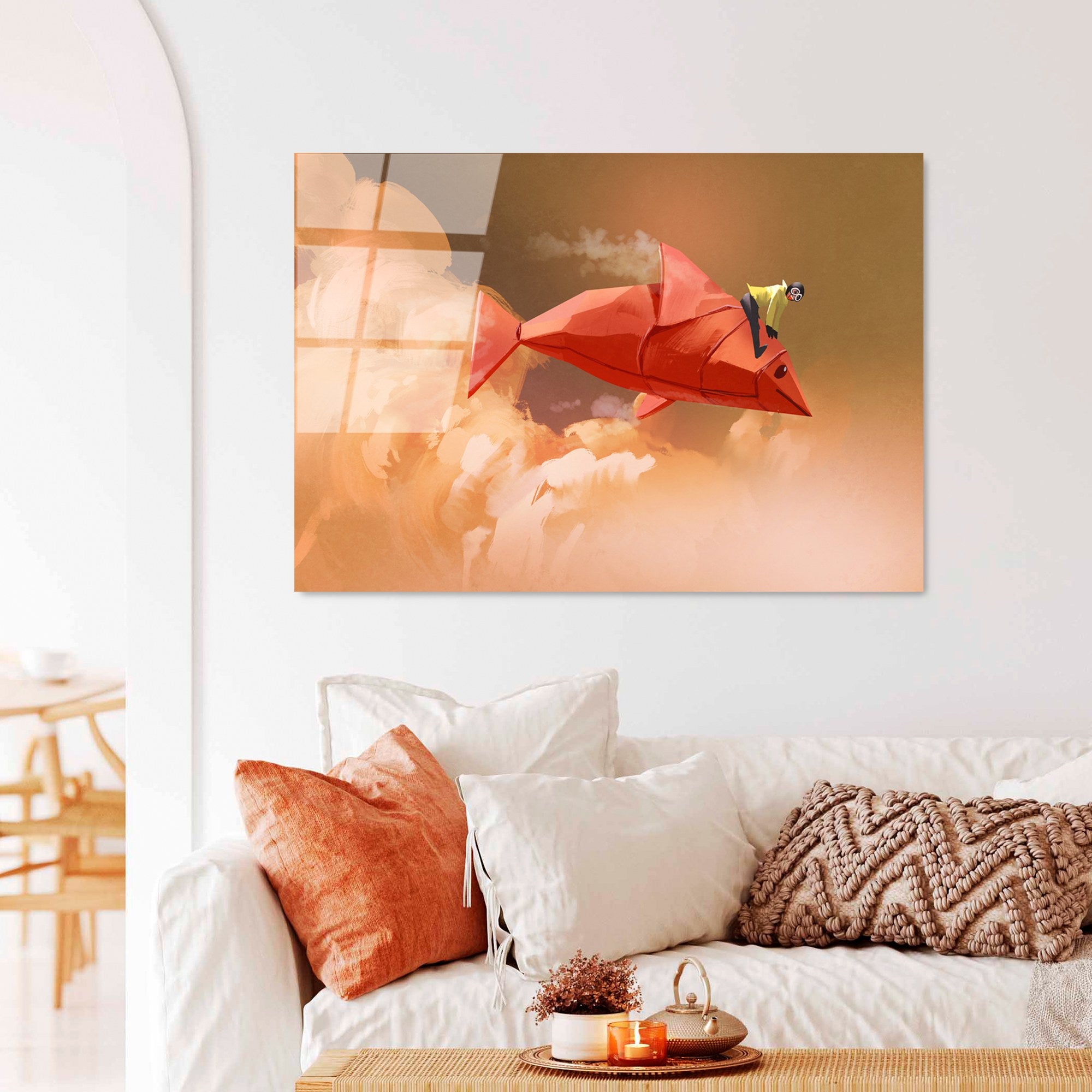 Quadro Decorativo em Vidro Temperado 100% UV-738, Multicolor, 70 x 100 cm (4 mm)