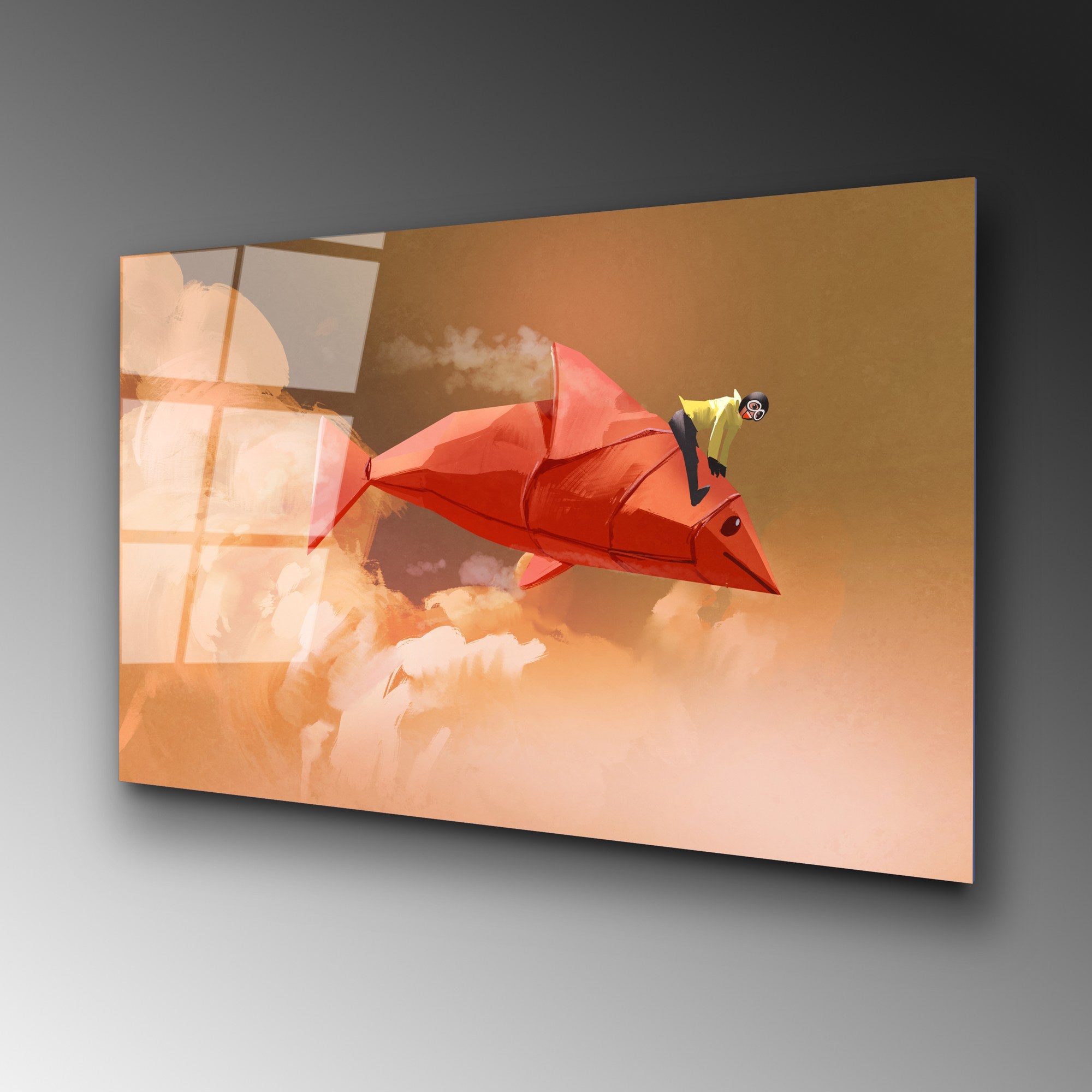 Quadro Decorativo em Vidro Temperado 100% UV-738, Multicolor, 70 x 100 cm (4 mm)