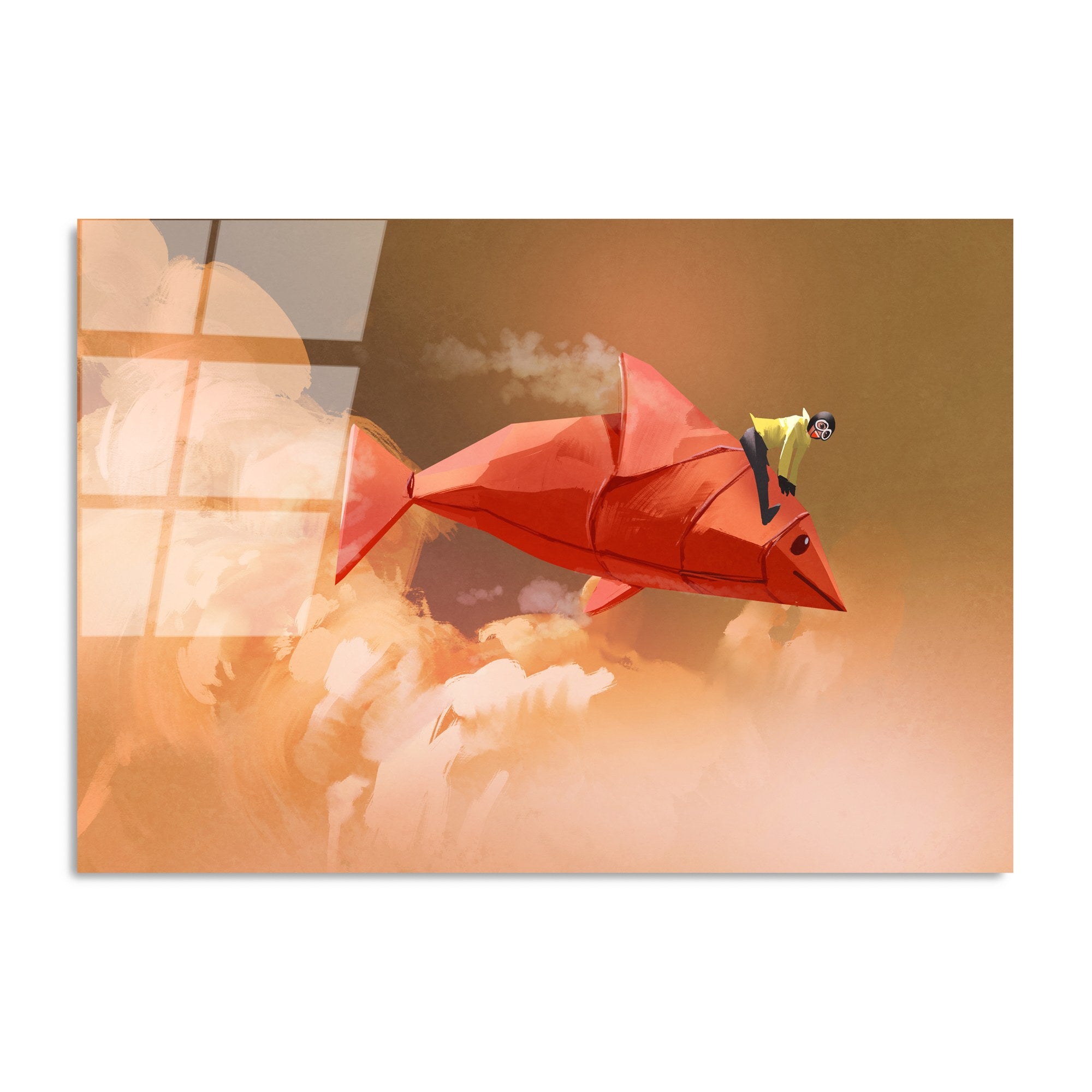 Quadro Decorativo em Vidro Temperado 100% UV-738, Multicolor, 70 x 100 cm (4 mm)