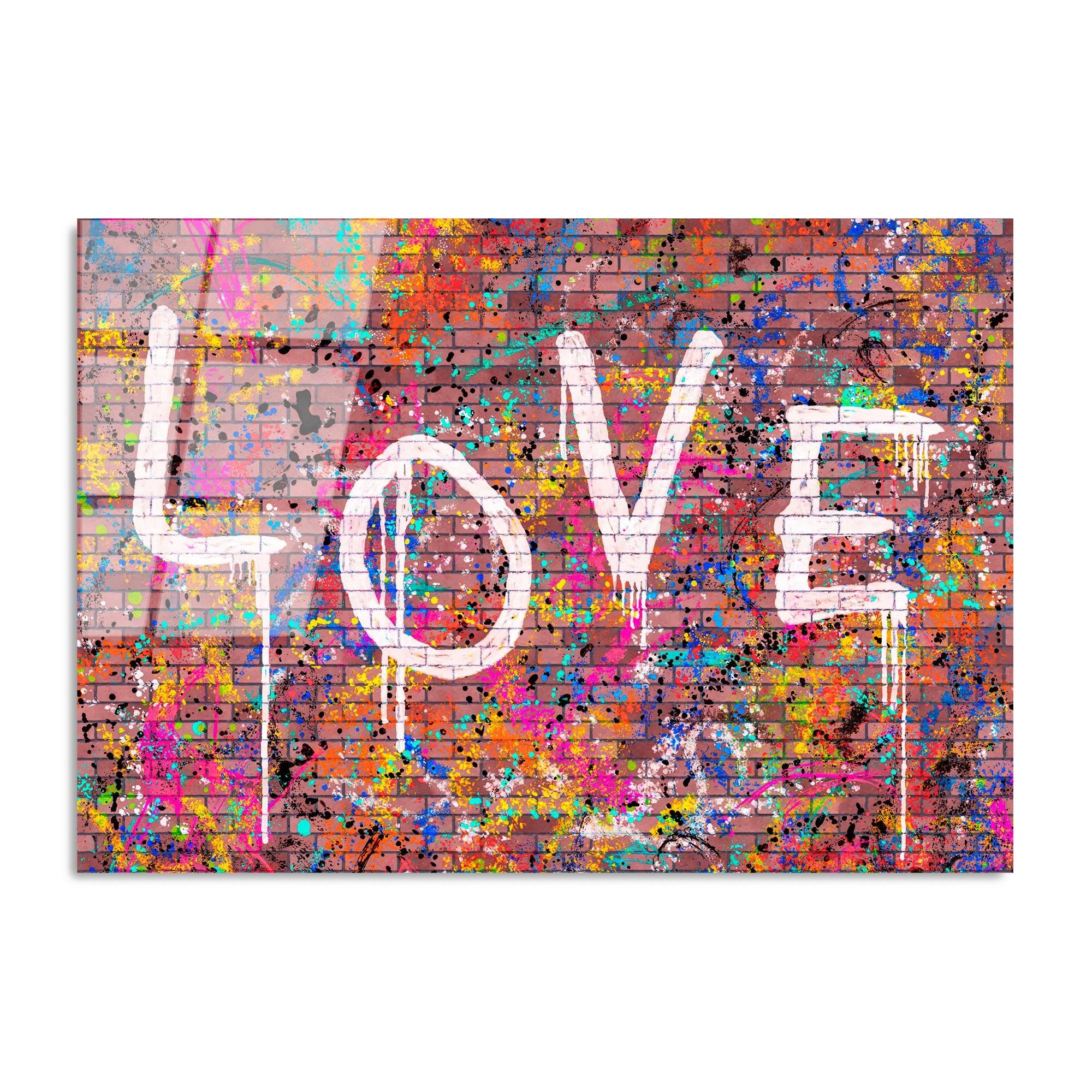 Quadro Decorativo em Vidro Temperado UV-740, 70 x 100 cm, Multicolor, 4 mm