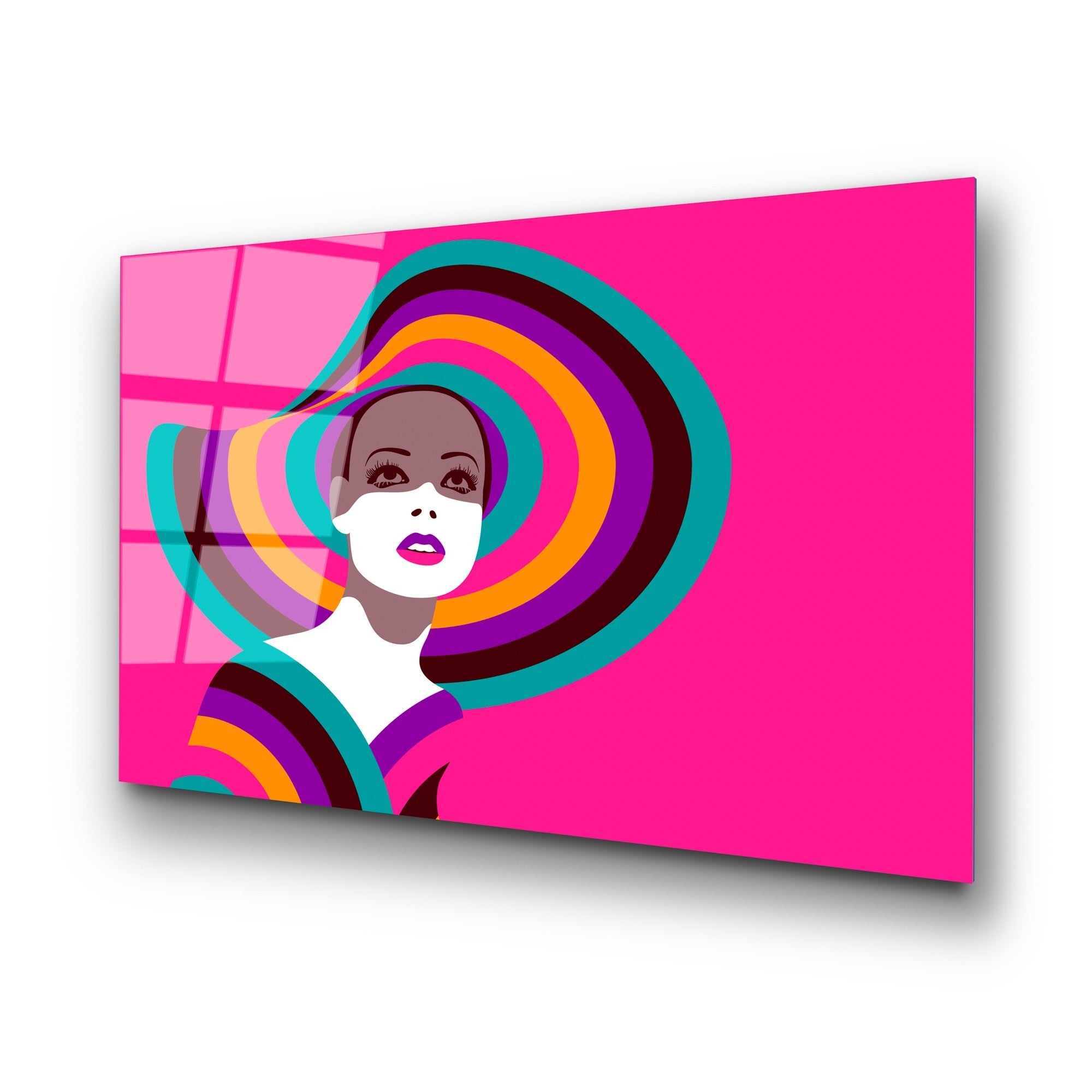 Quadro Decorativo em Vidro Temperado 4 mm 70x100 cm – Multicolor (UV-741)