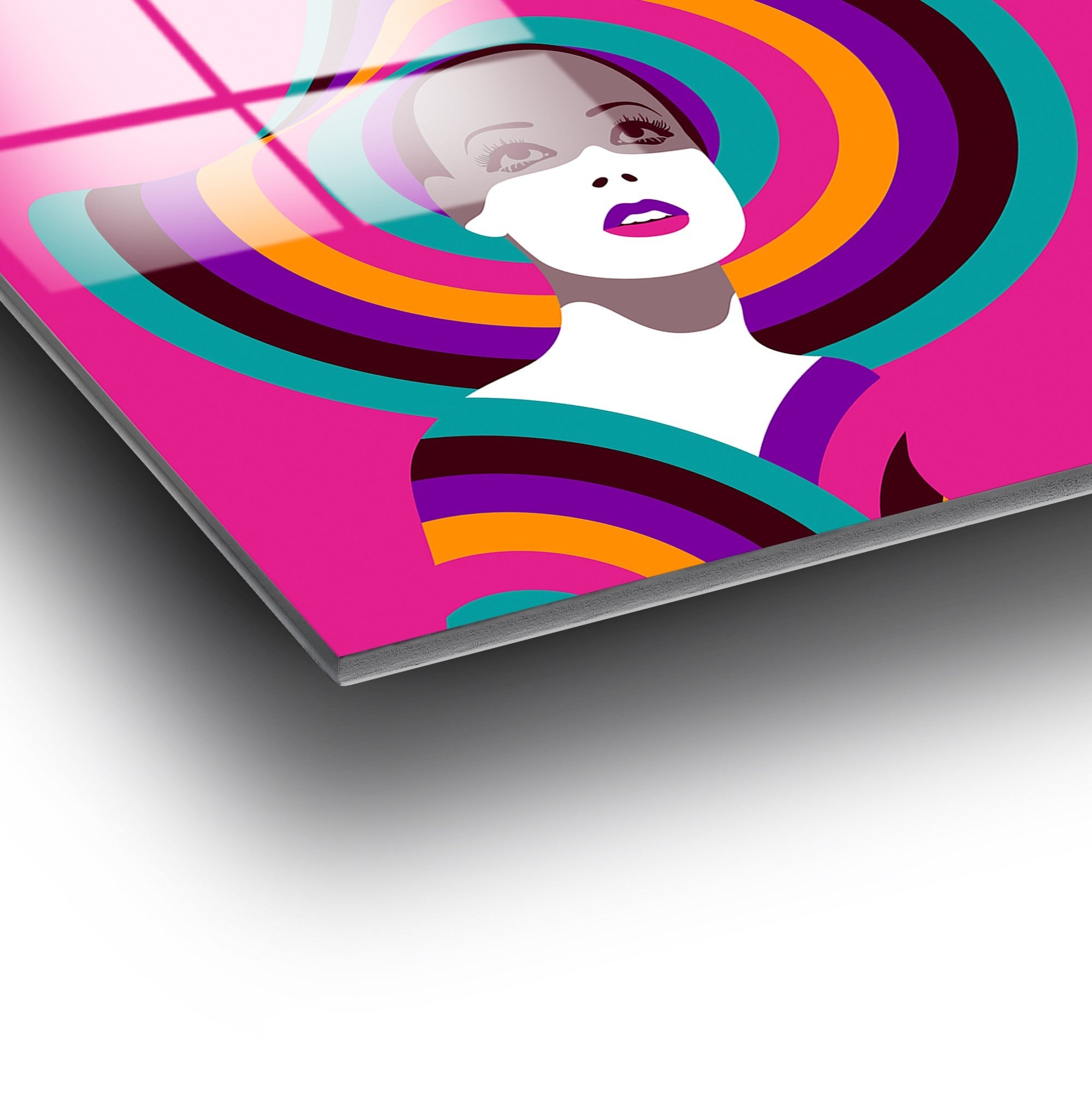 Quadro Decorativo em Vidro Temperado 4 mm 70x100 cm – Multicolor (UV-741)