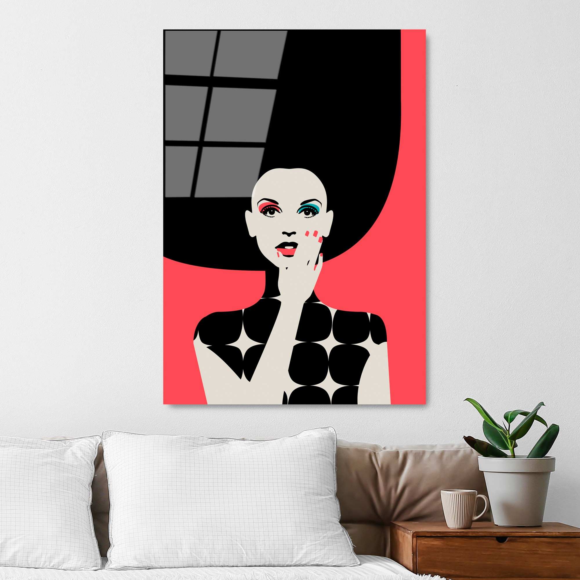 Quadro Decorativo em Vidro Temperado UV-742 Multicolor 70 x 100 cm (4 mm)