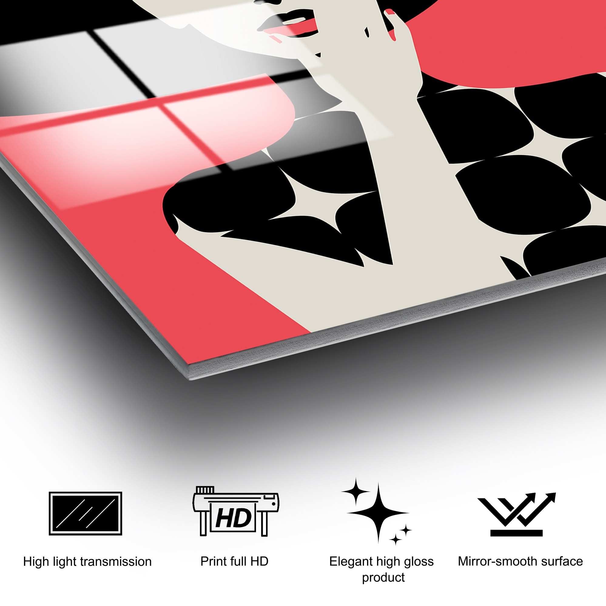 Quadro Decorativo em Vidro Temperado UV-742 Multicolor 70 x 100 cm (4 mm)