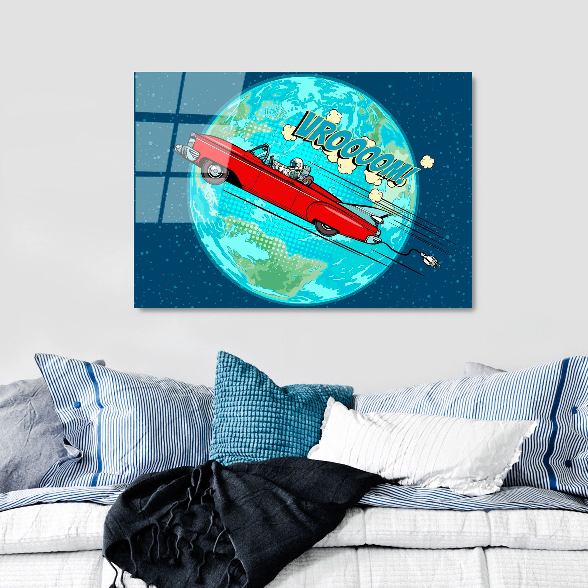 Quadro Decorativo em Vidro 100% Temperado UV-743, 70 x 100 cm, Multicolor, 4 mm