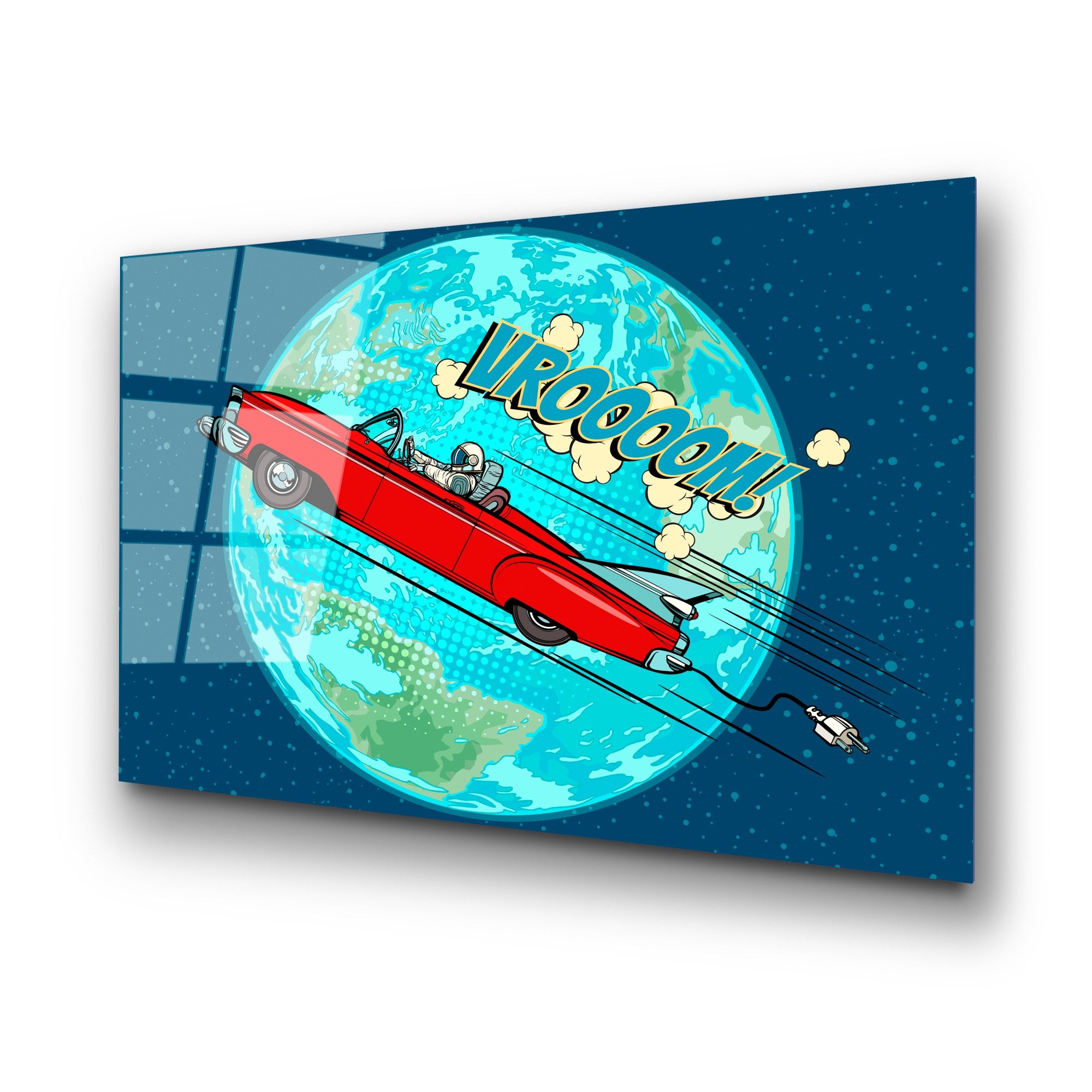 Quadro Decorativo em Vidro 100% Temperado UV-743, 70 x 100 cm, Multicolor, 4 mm