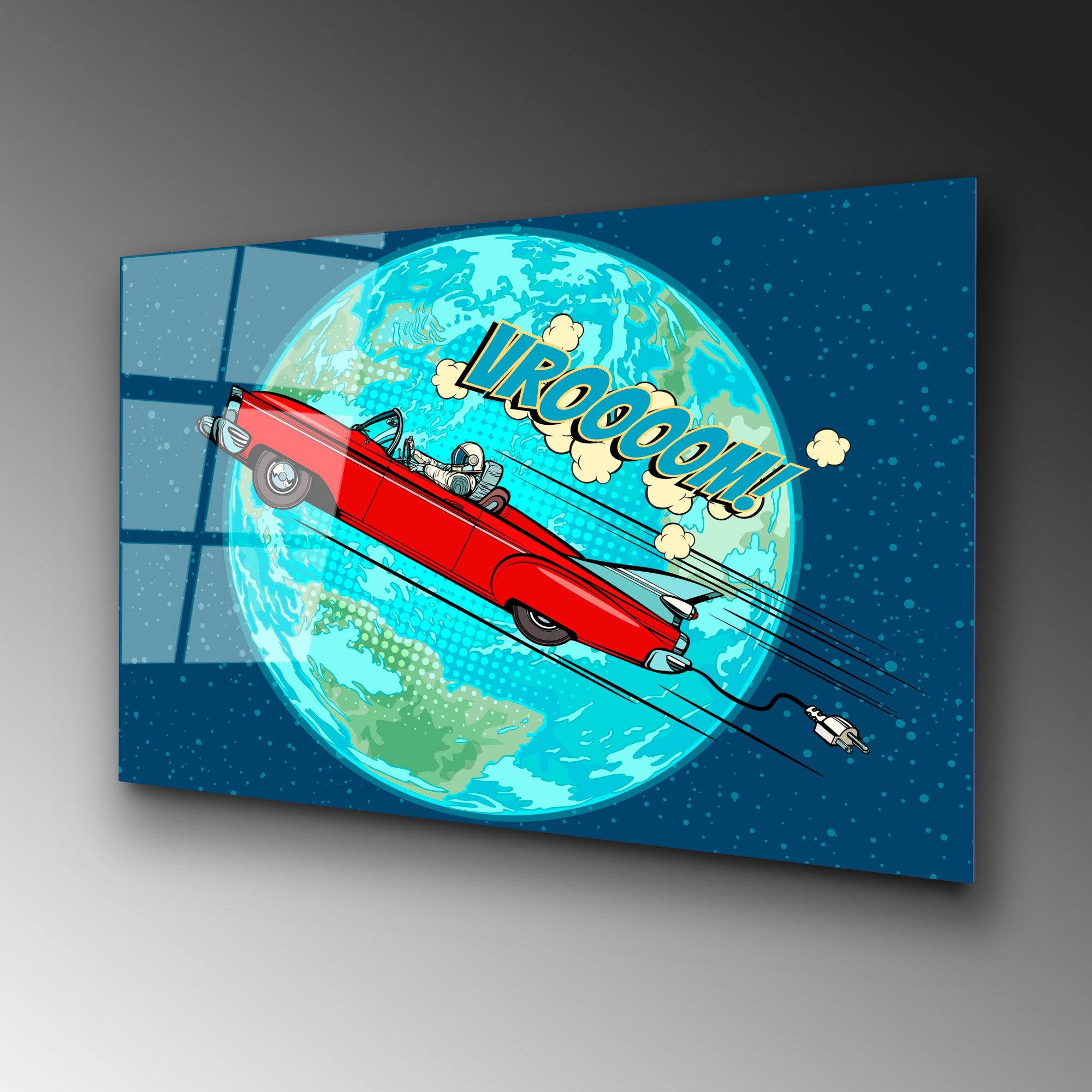 Quadro Decorativo em Vidro 100% Temperado UV-743, 70 x 100 cm, Multicolor, 4 mm