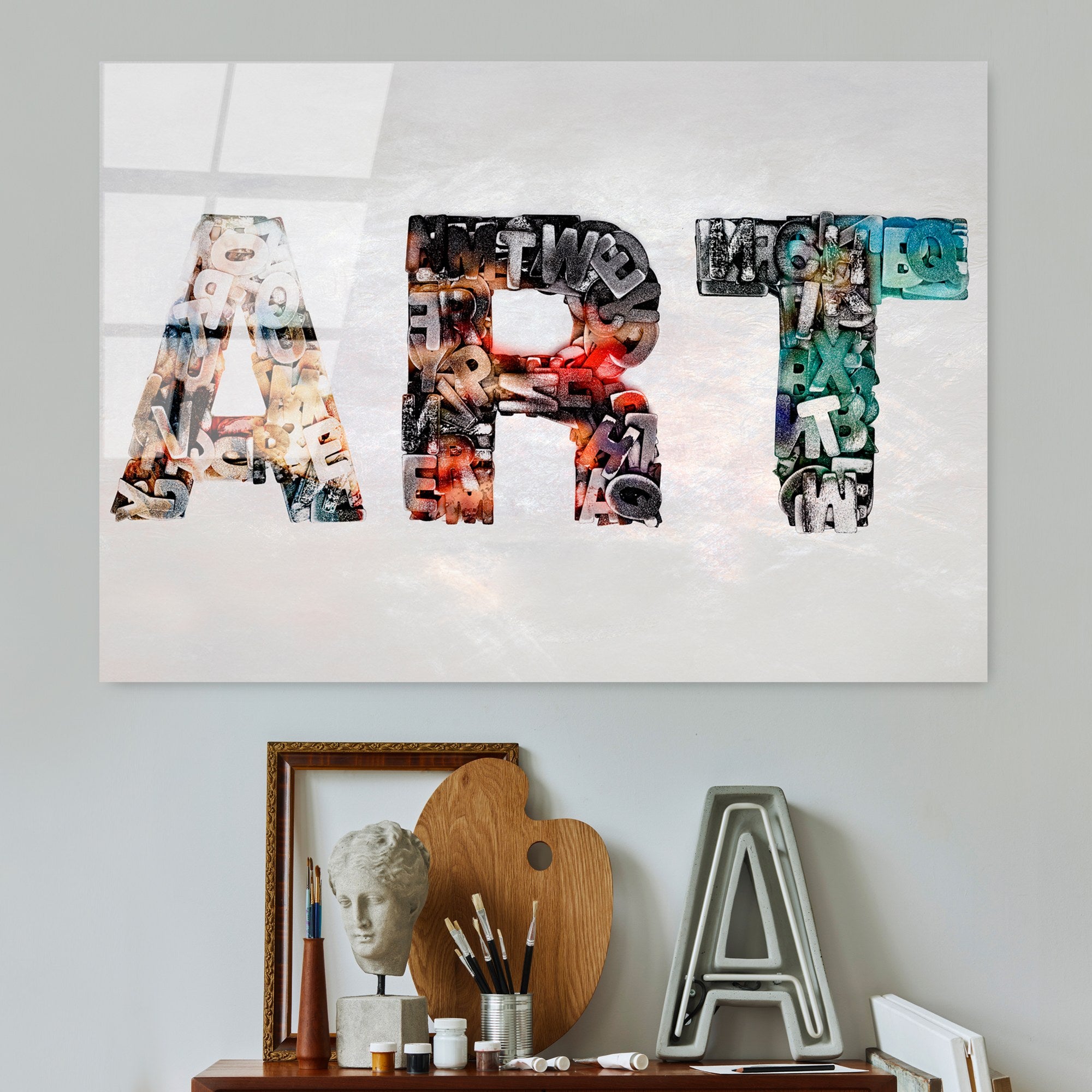 Quadro Decorativo em Vidro Temperado 100% (4 mm) Multicolor UV-744, 70 x 100 cm