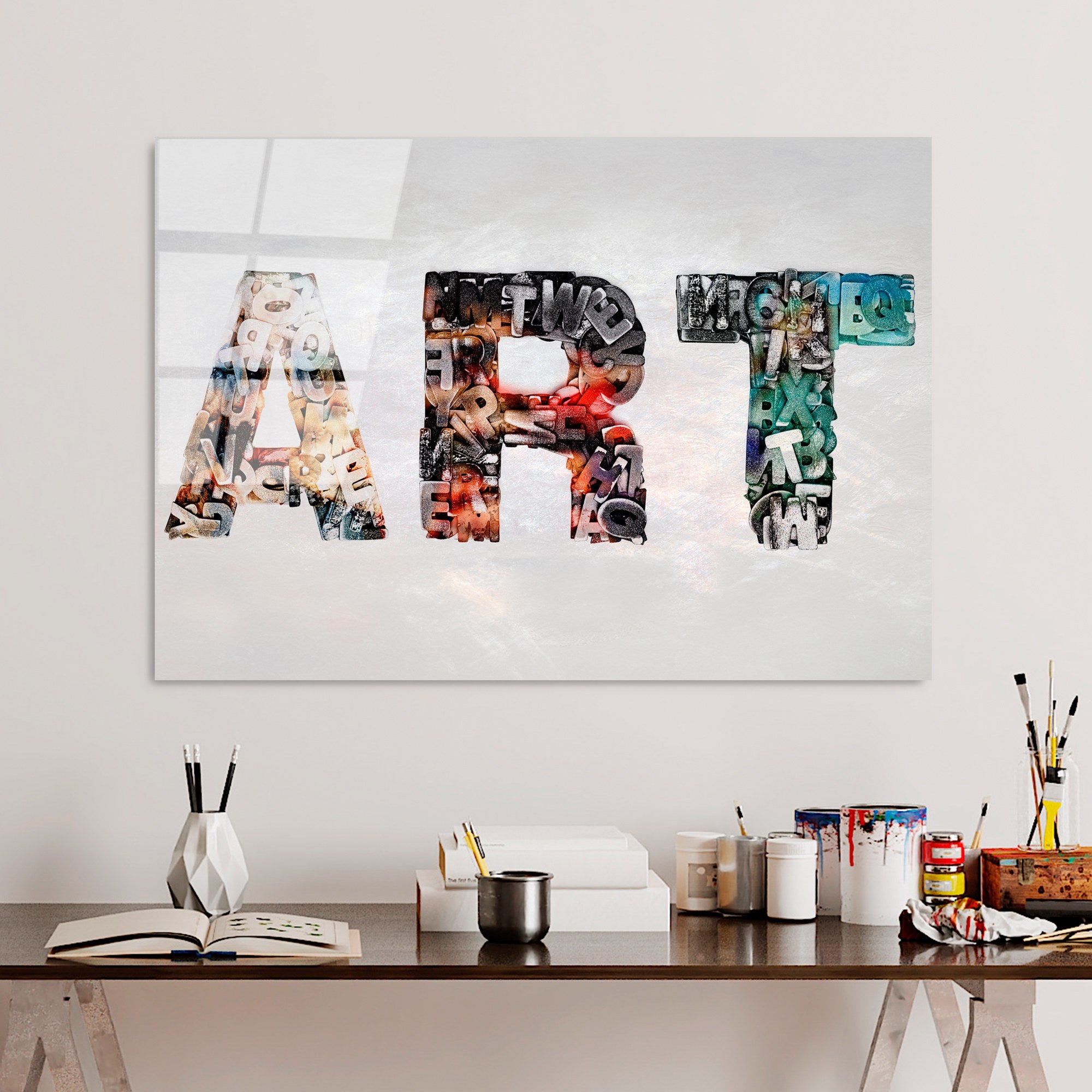 Quadro Decorativo em Vidro Temperado 100% (4 mm) Multicolor UV-744, 70 x 100 cm