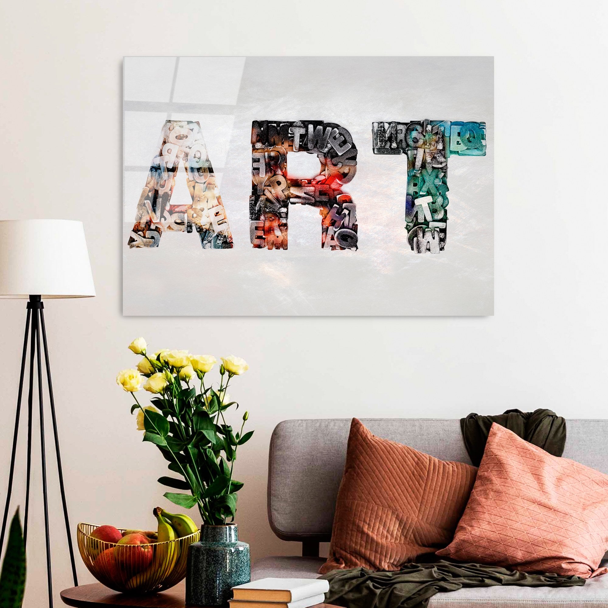 Quadro Decorativo em Vidro Temperado 100% (4 mm) Multicolor UV-744, 70 x 100 cm