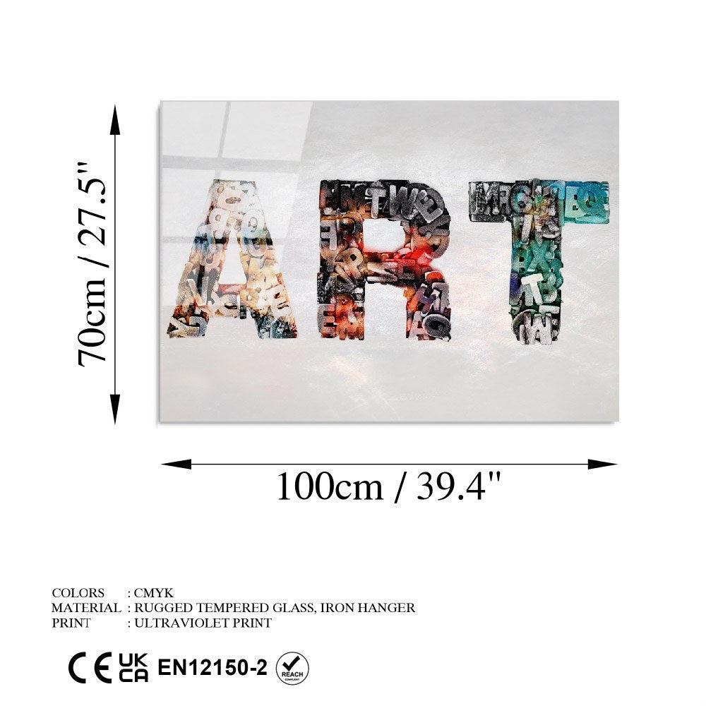 Quadro Decorativo em Vidro Temperado 100% (4 mm) Multicolor UV-744, 70 x 100 cm