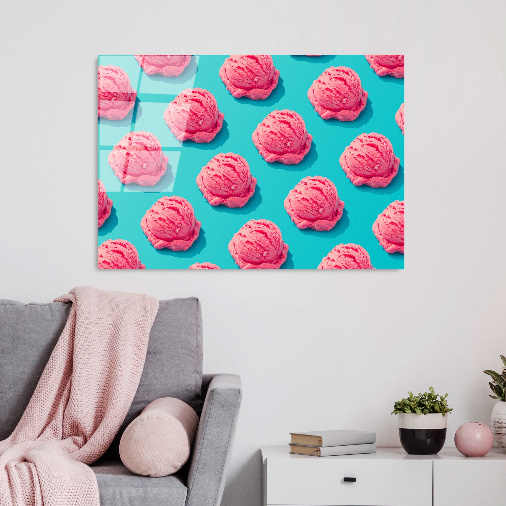 Quadro Decorativo em Vidro Temperado UV-746 (70 x 100 cm), Multicolorido, 4 mm