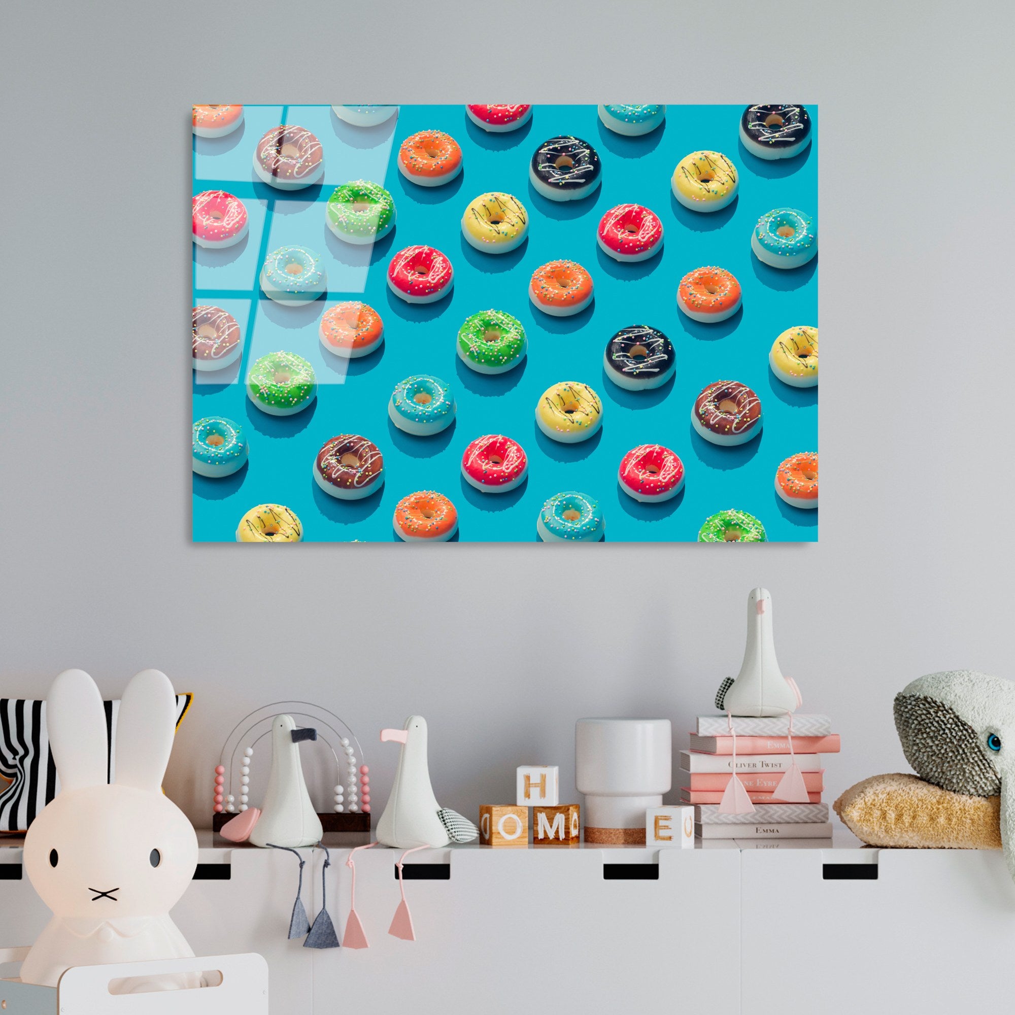 Quadro Decorativo em Vidro Temperado UV-747, Multicor, 70 x 100 cm (4 mm)