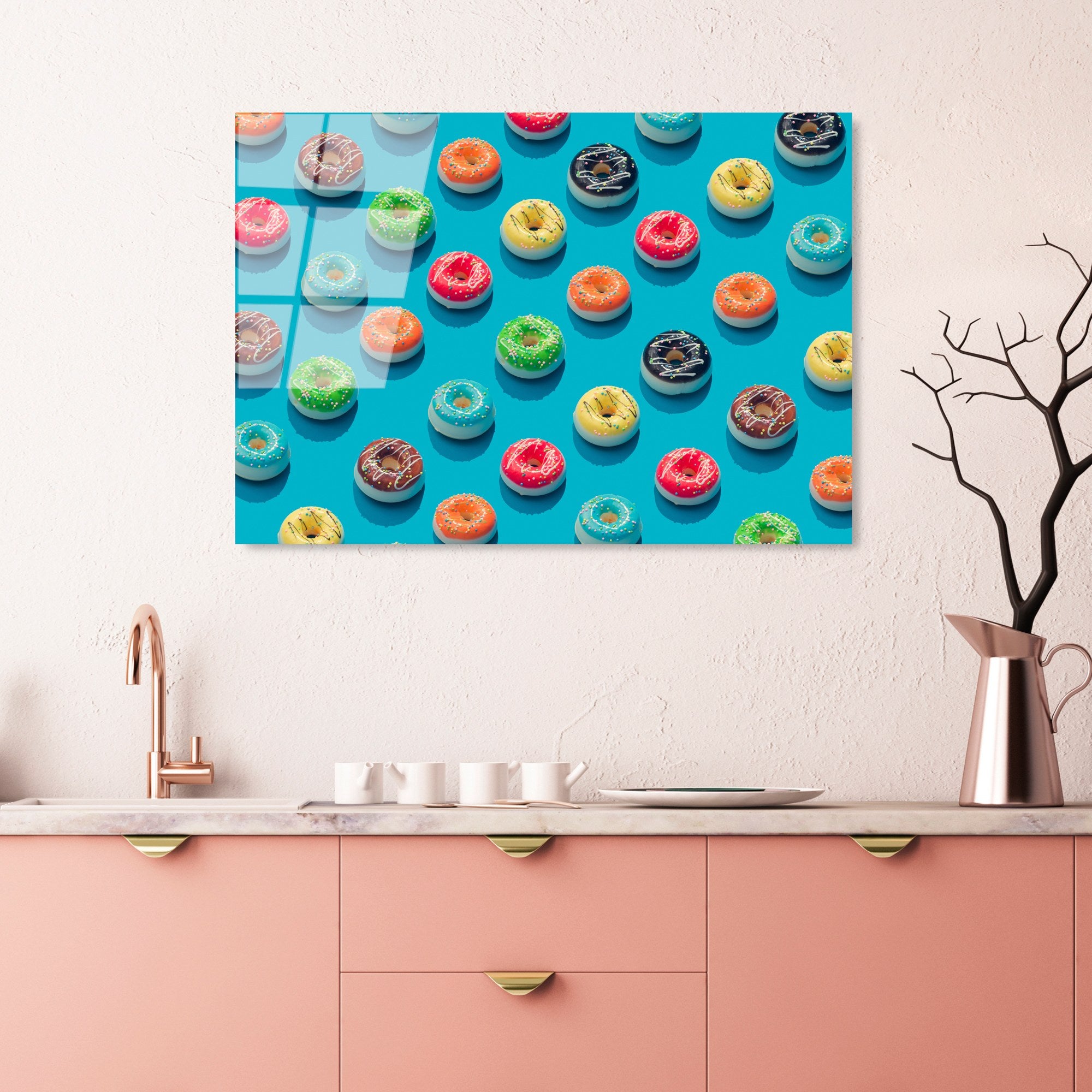 Quadro Decorativo em Vidro Temperado UV-747, Multicor, 70 x 100 cm (4 mm)