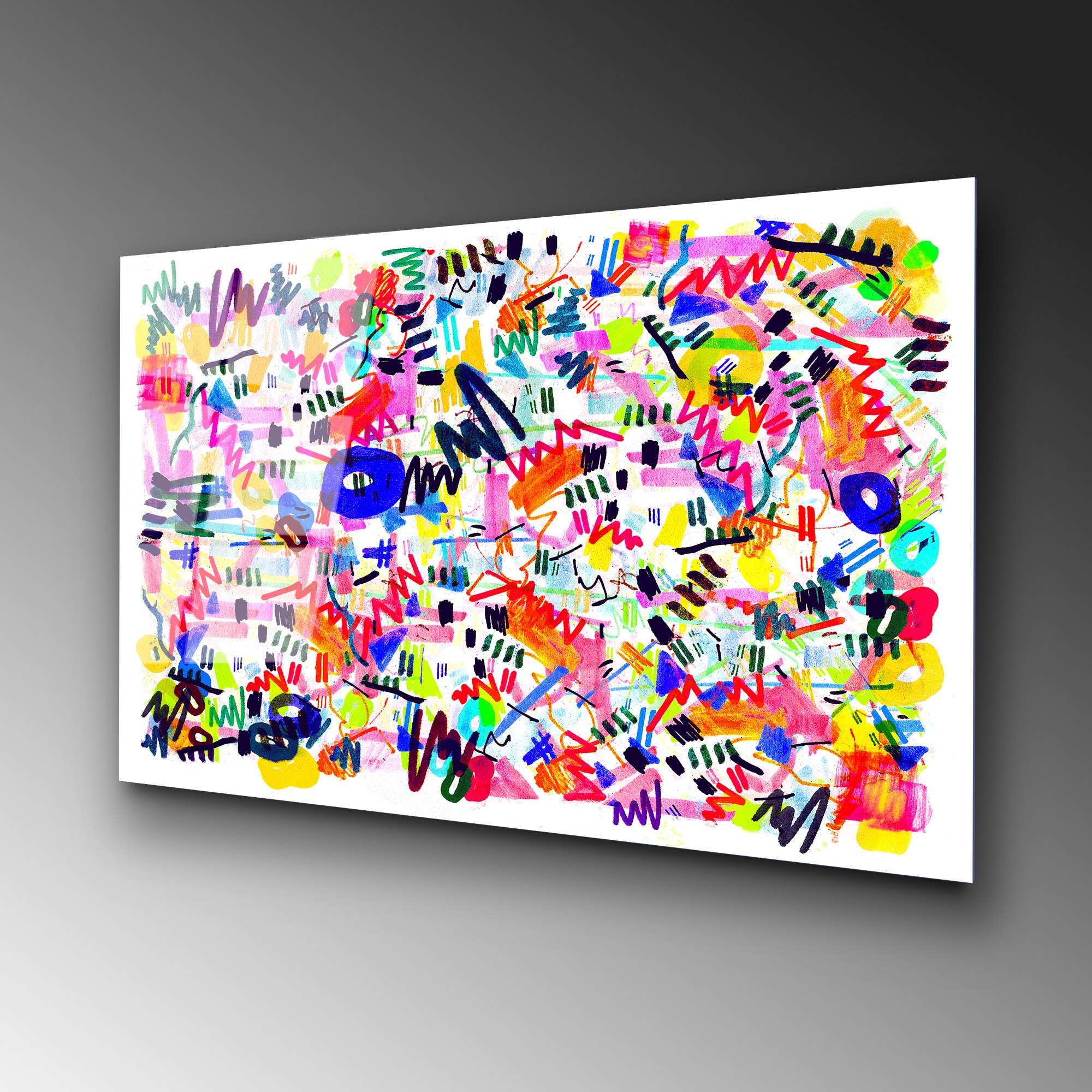 Quadro Decorativo em Vidro Temperado 70 x 100 cm (4 mm) Multicolorido – UV-748 – 123BZM2240