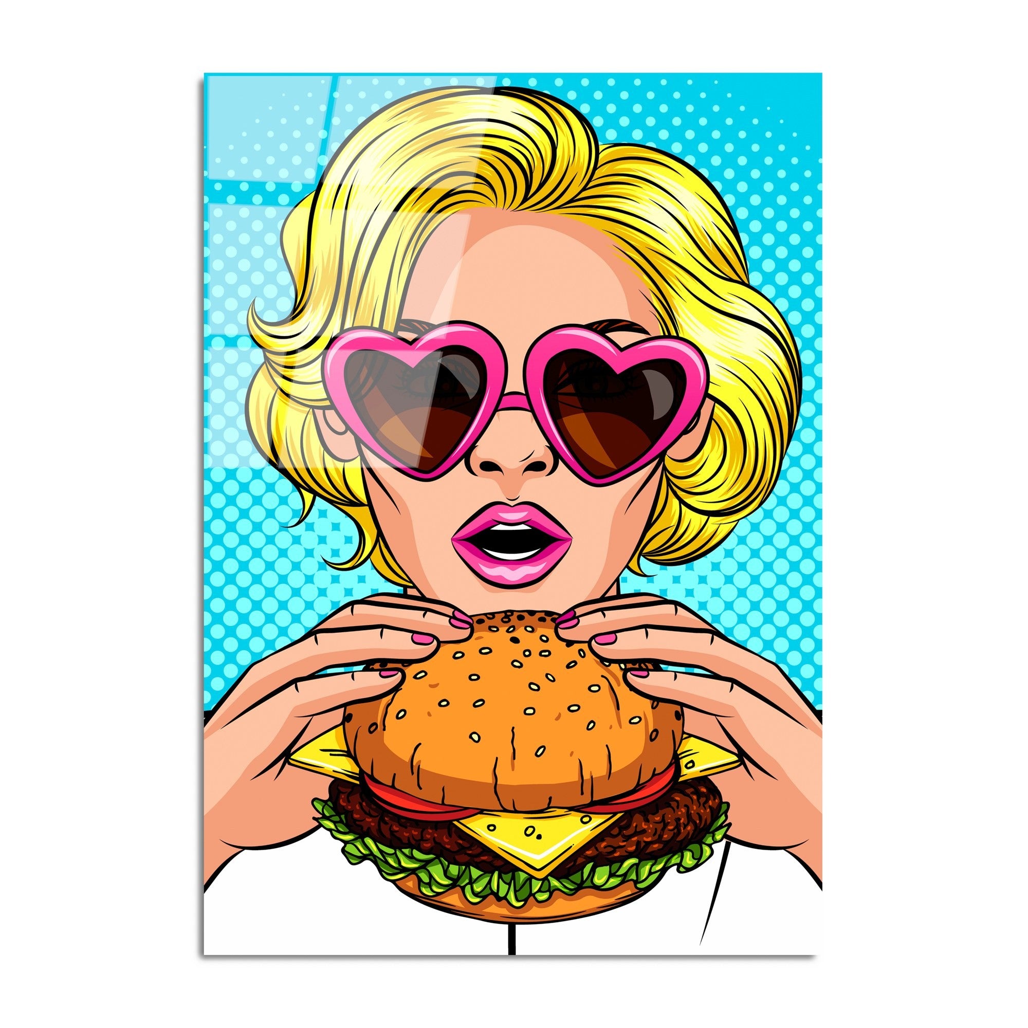 Quadro Decorativo em Vidro Temperado UV-750 (70 x 100 cm), Multicolor – 100% Vidro, 4 mm (Ref. 123BZM2242)