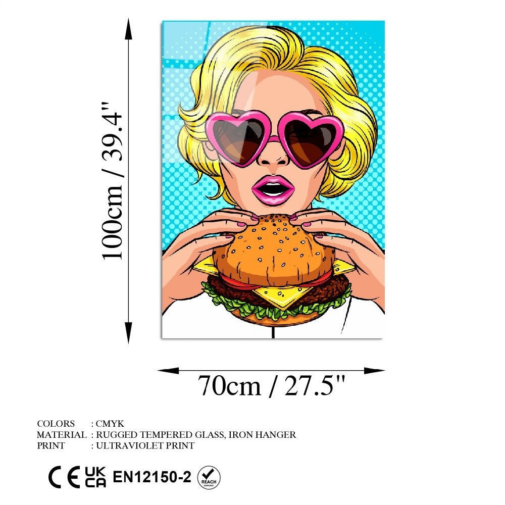 Quadro Decorativo em Vidro Temperado UV-750 (70 x 100 cm), Multicolor – 100% Vidro, 4 mm (Ref. 123BZM2242)