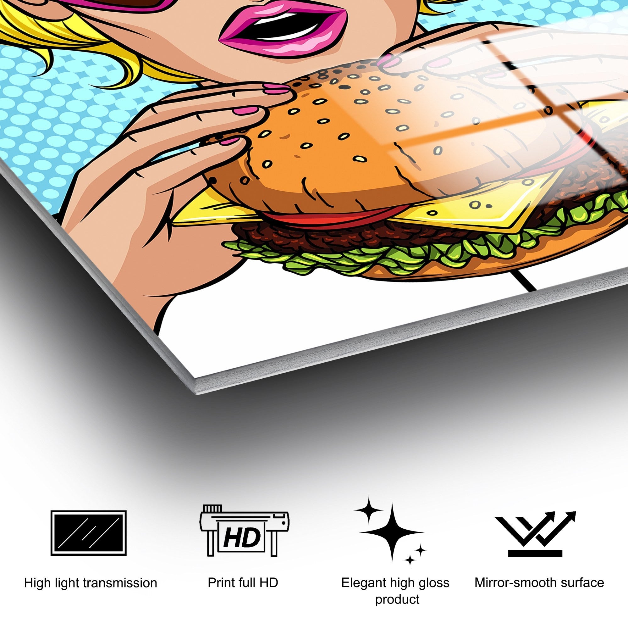 Quadro Decorativo em Vidro Temperado UV-750 (70 x 100 cm), Multicolor – 100% Vidro, 4 mm (Ref. 123BZM2242)