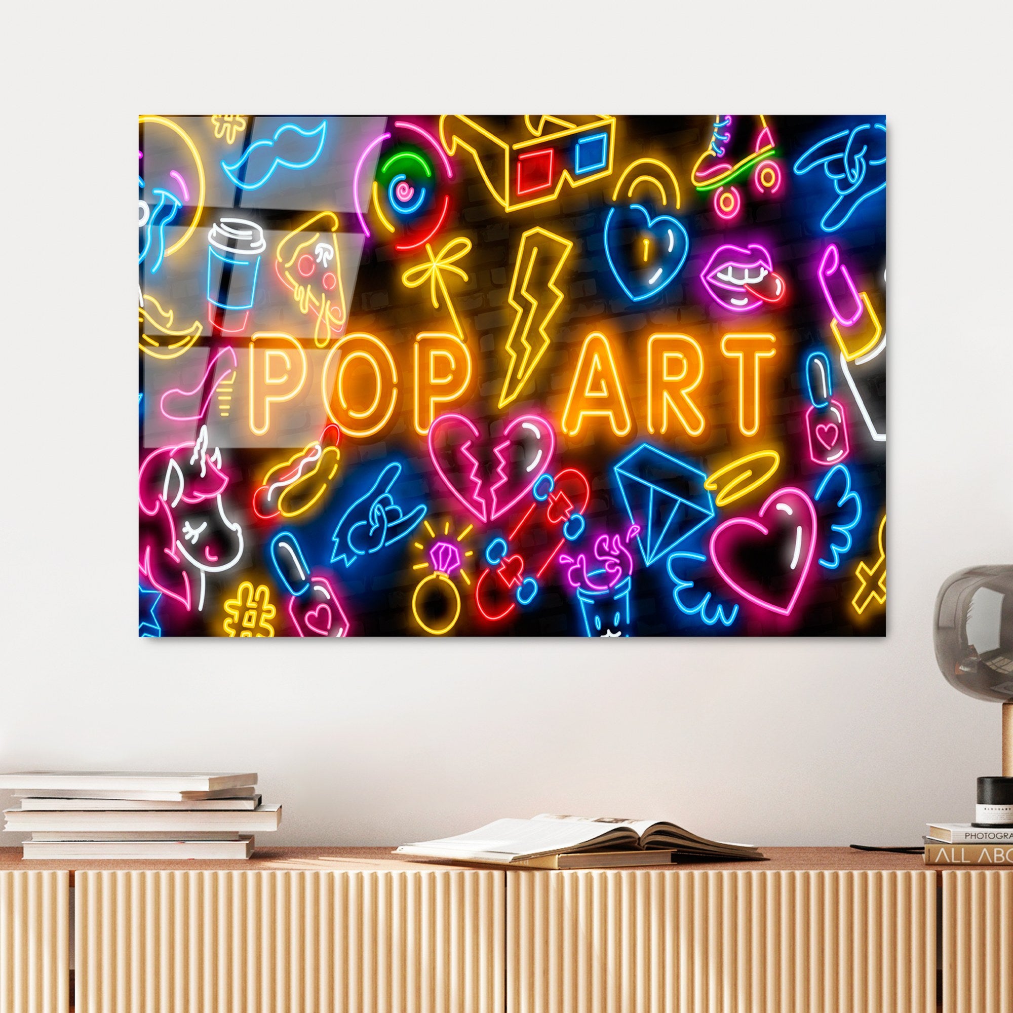 Quadro Decorativo em Vidro Temperado UV-751, Multicor, 70 x 100 cm (4 mm)