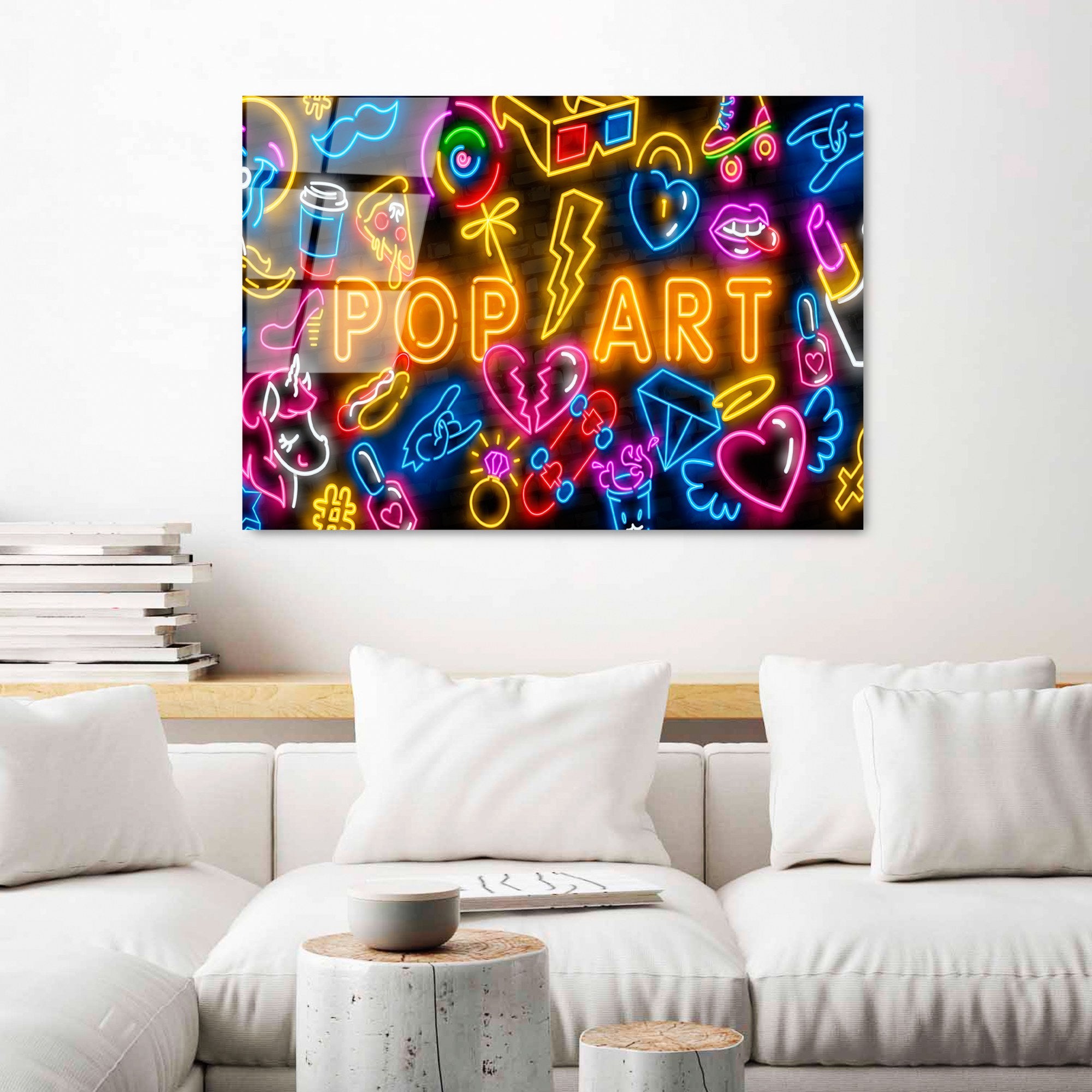 Quadro Decorativo em Vidro Temperado UV-751, Multicor, 70 x 100 cm (4 mm)