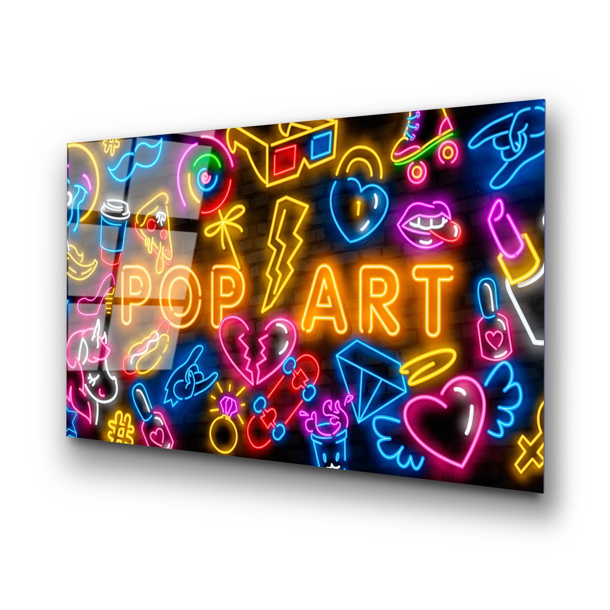 Quadro Decorativo em Vidro Temperado UV-751, Multicor, 70 x 100 cm (4 mm)