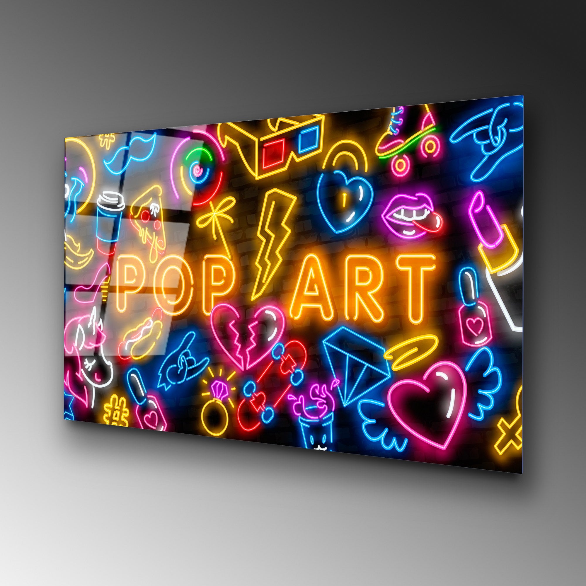 Quadro Decorativo em Vidro Temperado UV-751, Multicor, 70 x 100 cm (4 mm)