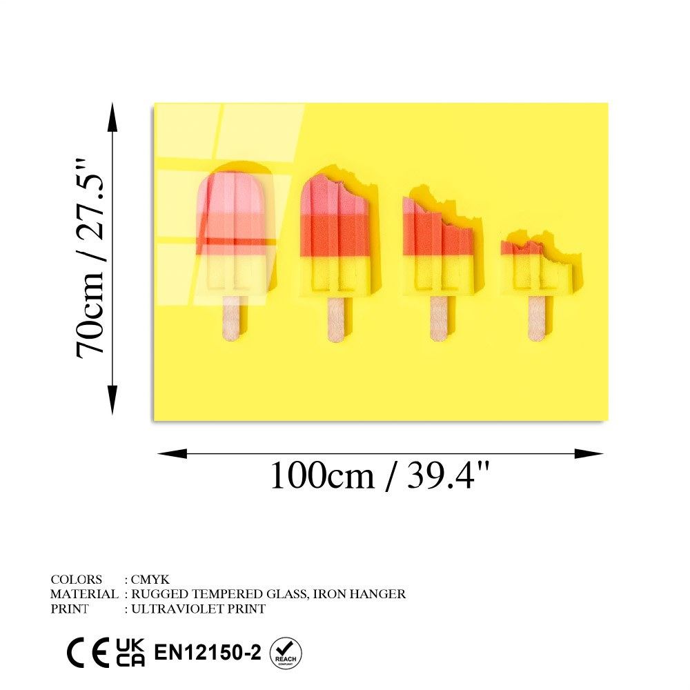 Quadro Decorativo em Vidro Temperado 70 x 100 cm (4 mm) – Multicolor | UV-752 | Ref. 123BZM2244