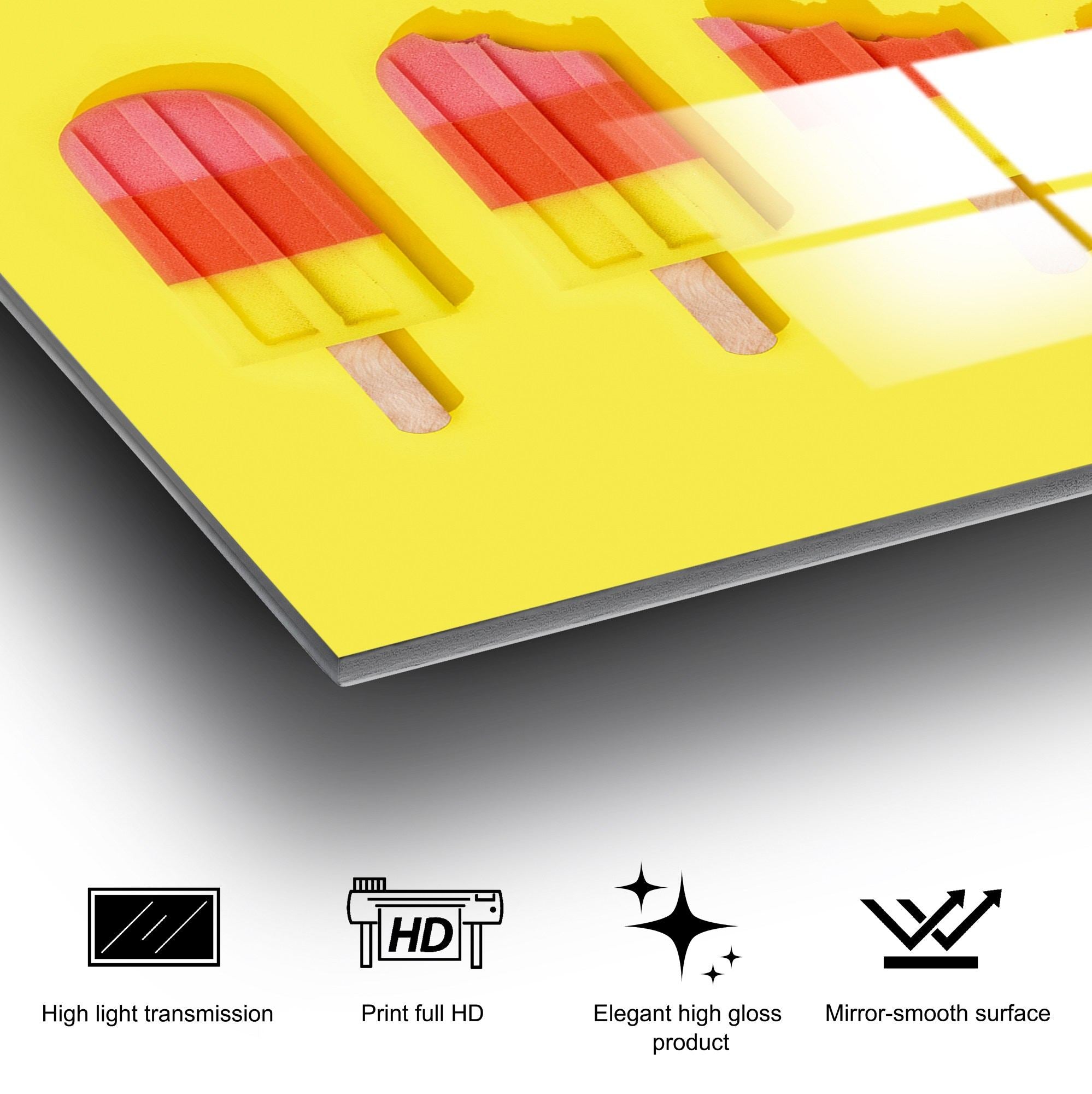 Quadro Decorativo em Vidro Temperado 70 x 100 cm (4 mm) – Multicolor | UV-752 | Ref. 123BZM2244