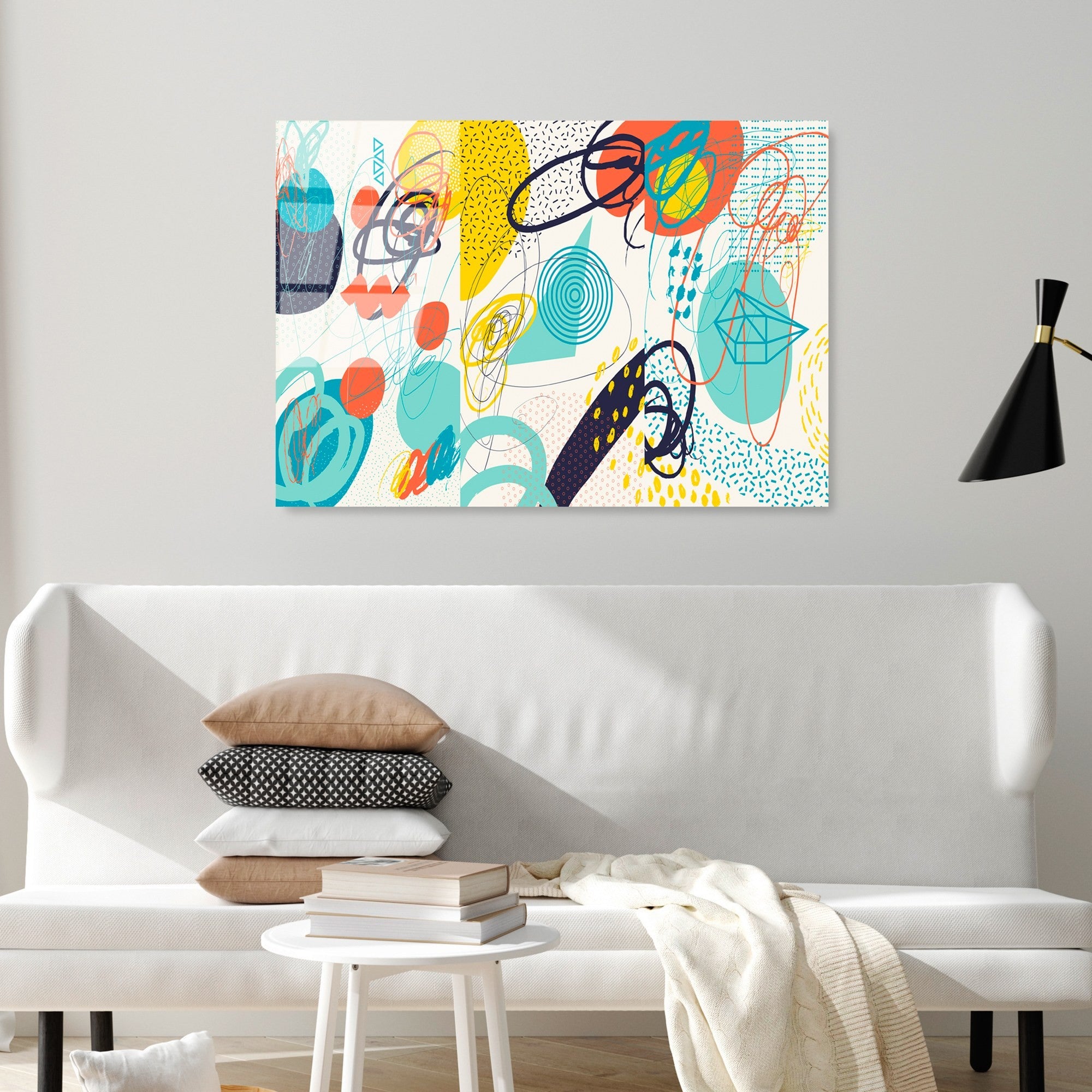 Quadro Decorativo em Vidro Temperado 70 x 100 cm (4 mm) – Multicolor | UV-753