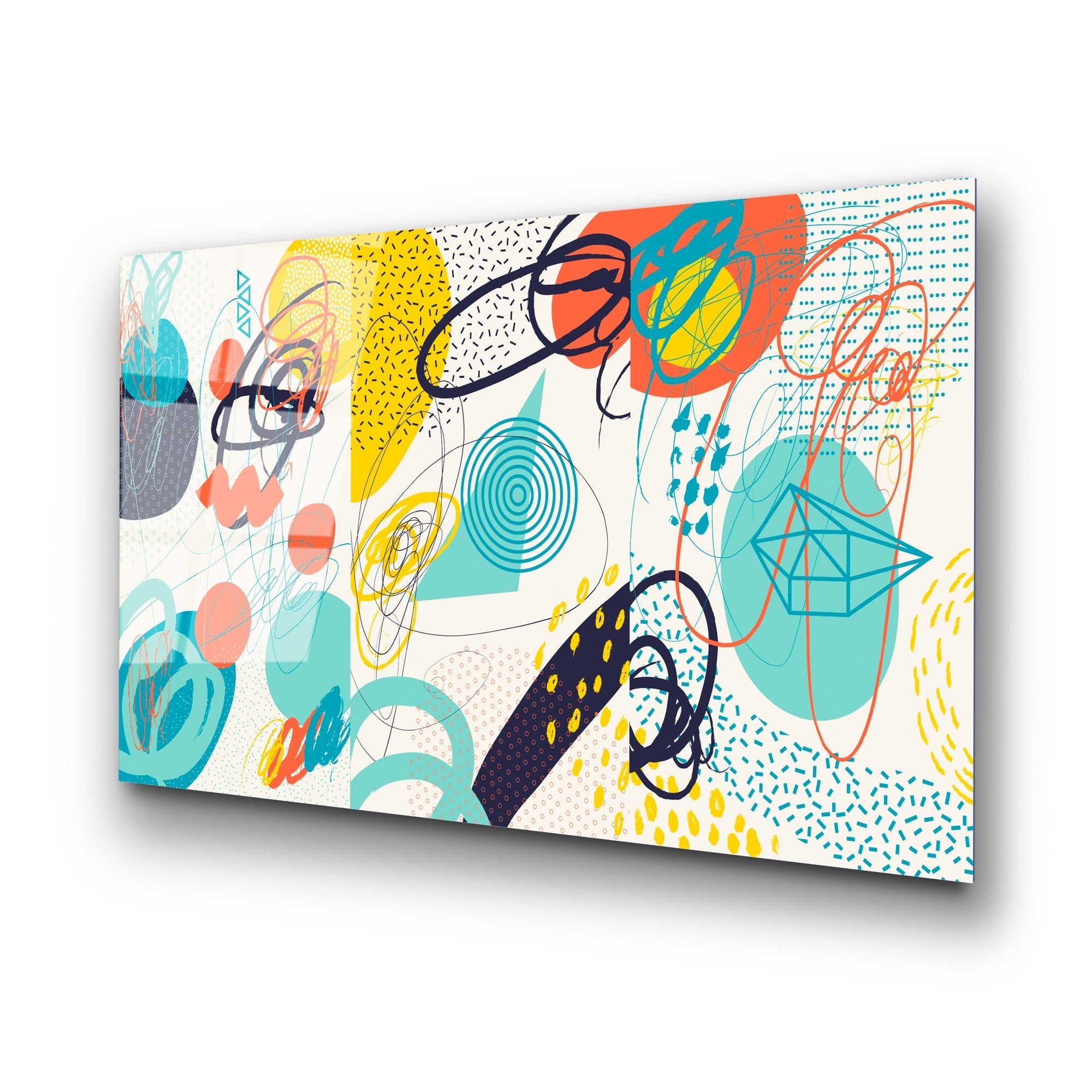 Quadro Decorativo em Vidro Temperado 70 x 100 cm (4 mm) – Multicolor | UV-753