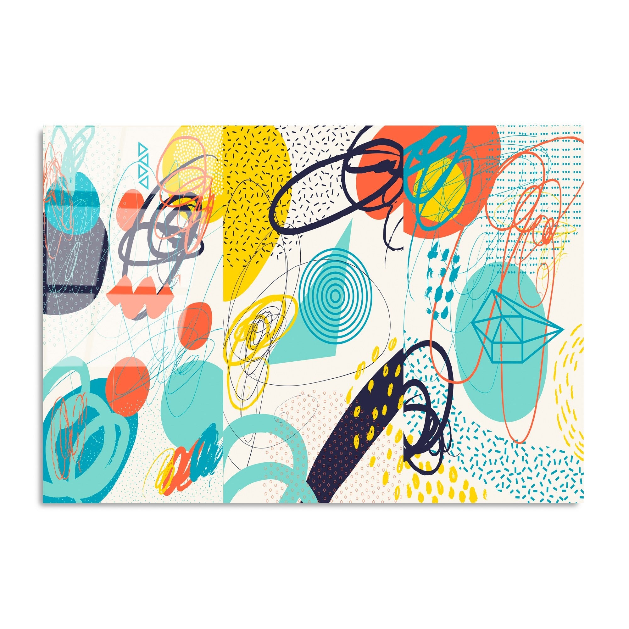 Quadro Decorativo em Vidro Temperado 70 x 100 cm (4 mm) – Multicolor | UV-753