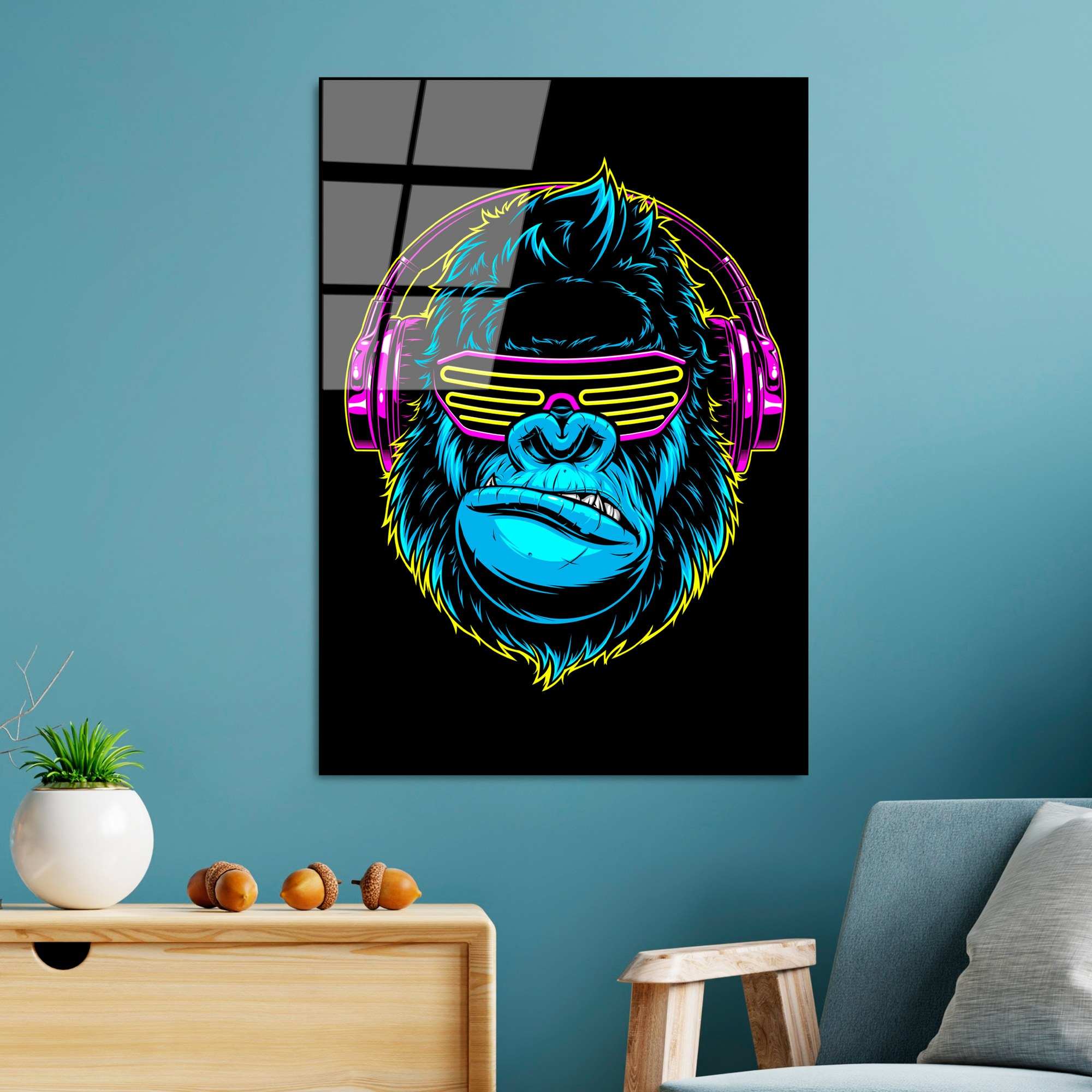 Quadro em Vidro Temperado UV-754 70x100 cm (4 mm) – Multicolor