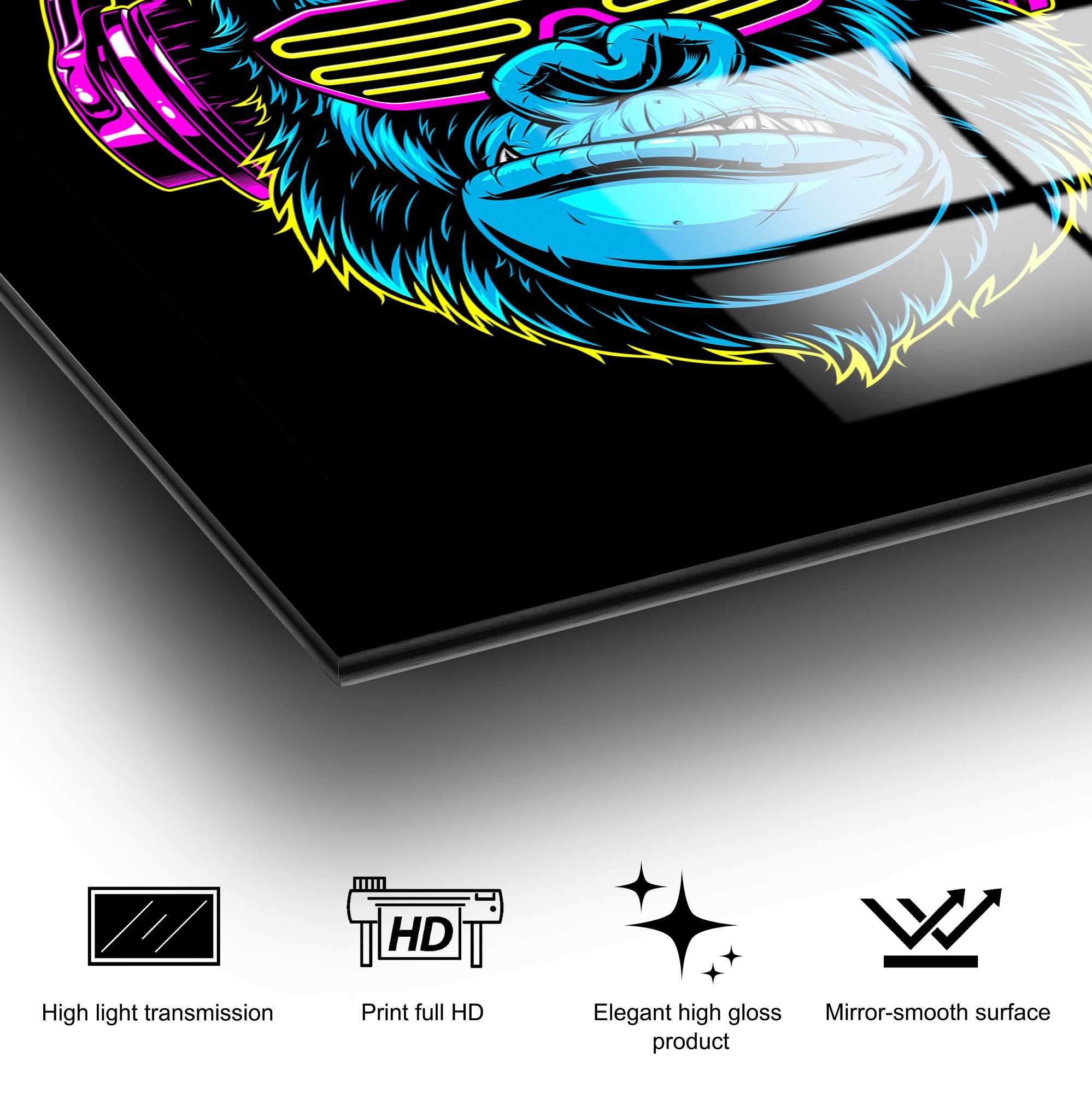 Quadro em Vidro Temperado UV-754 70x100 cm (4 mm) – Multicolor